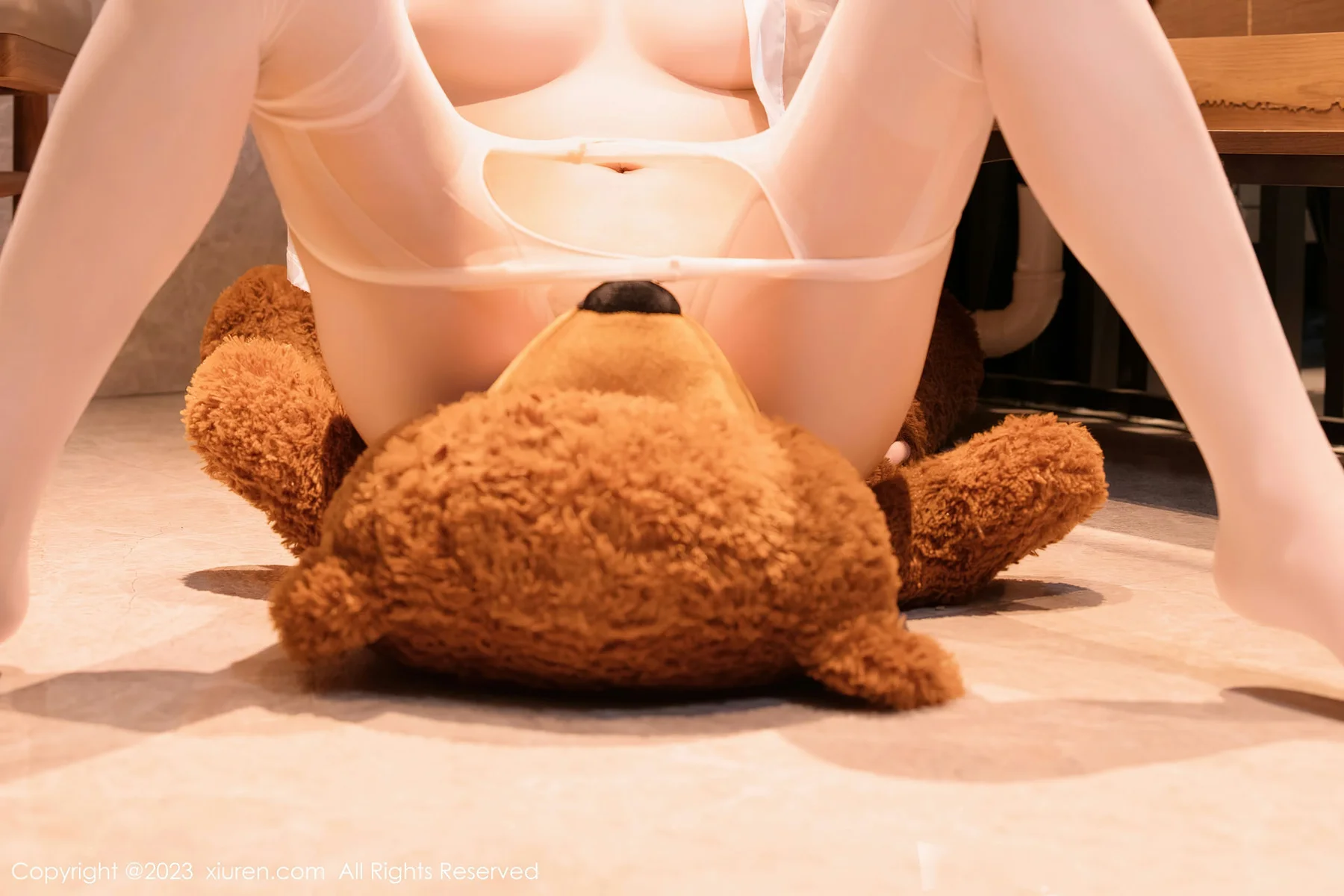 XiuRen 秀人 No.6964 杨可可coco 浅色薄纱服饰性感写真 - 47