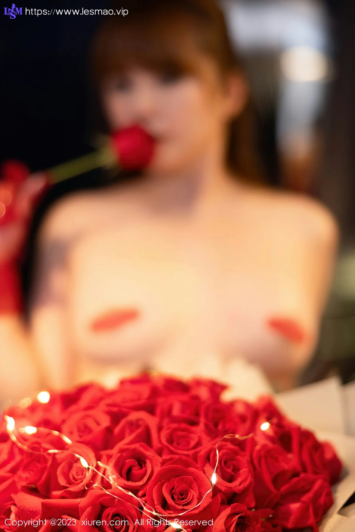 XiuRen 秀人 No.6981 张思允Nice 红色轻透情趣内衣性感写真 - 30