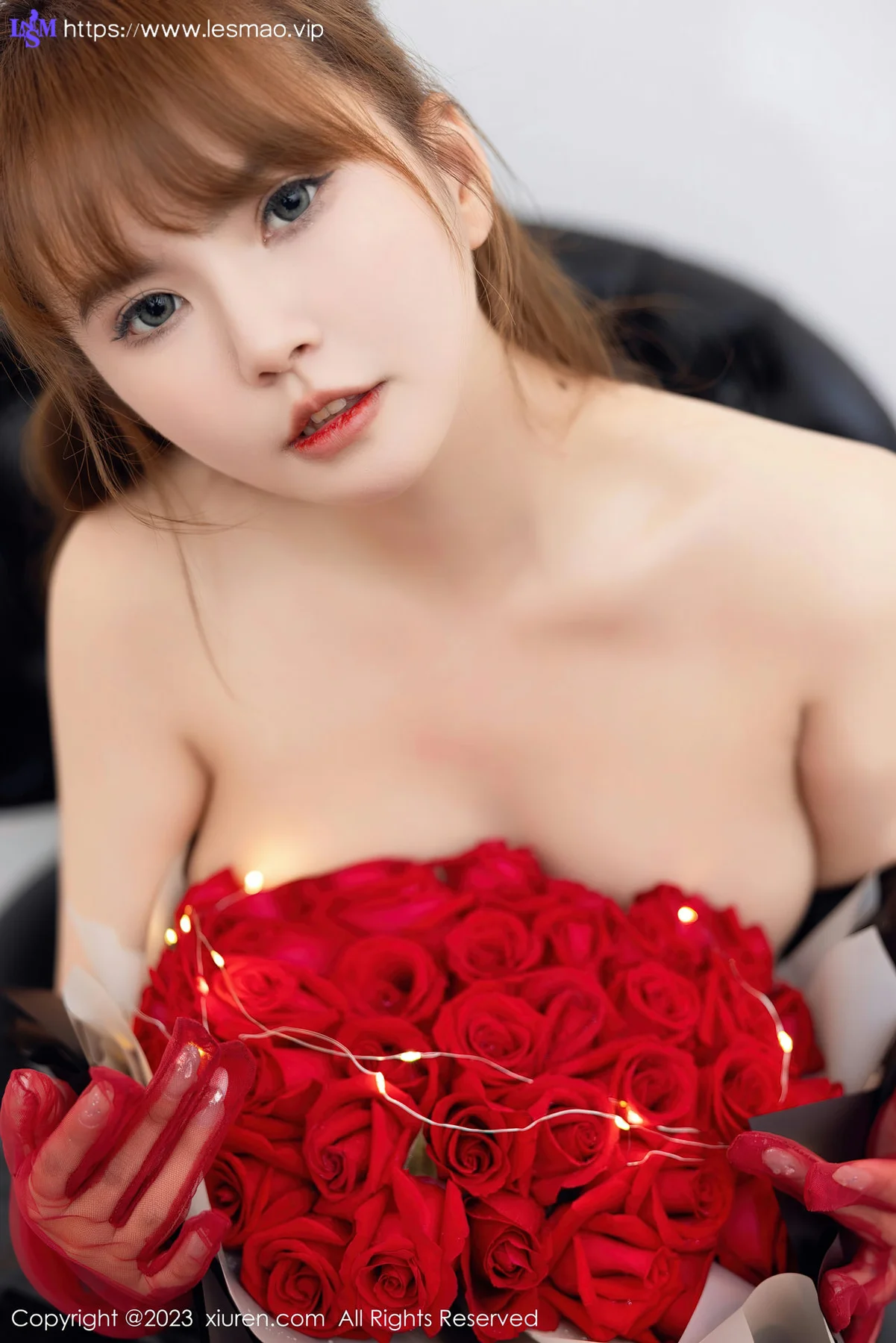XiuRen 秀人 No.6981 张思允Nice 红色轻透情趣内衣性感写真 - 60
