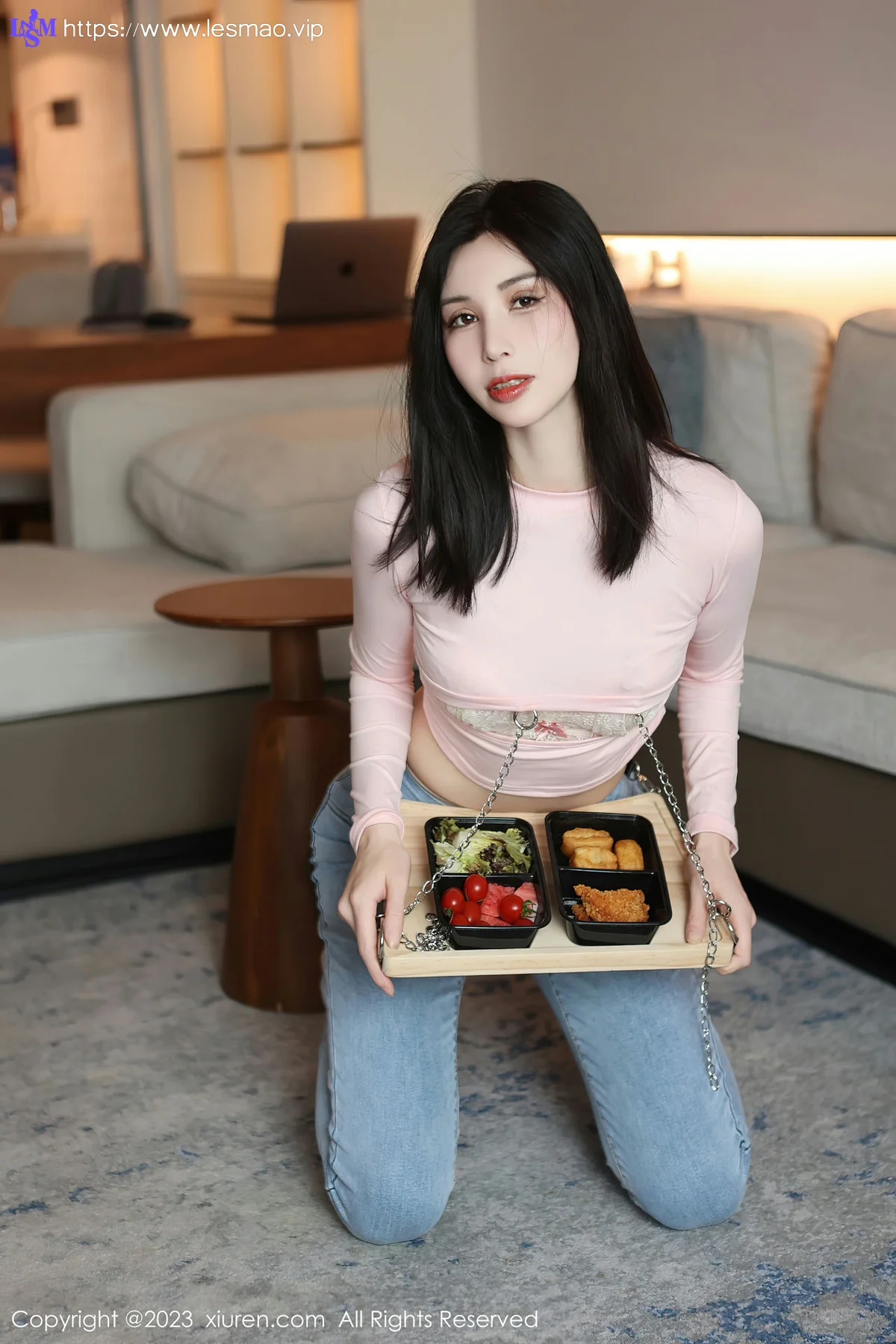 XiuRen 秀人 No.6992 曼柔 粉色蕾丝内衣性感写真33 - 11