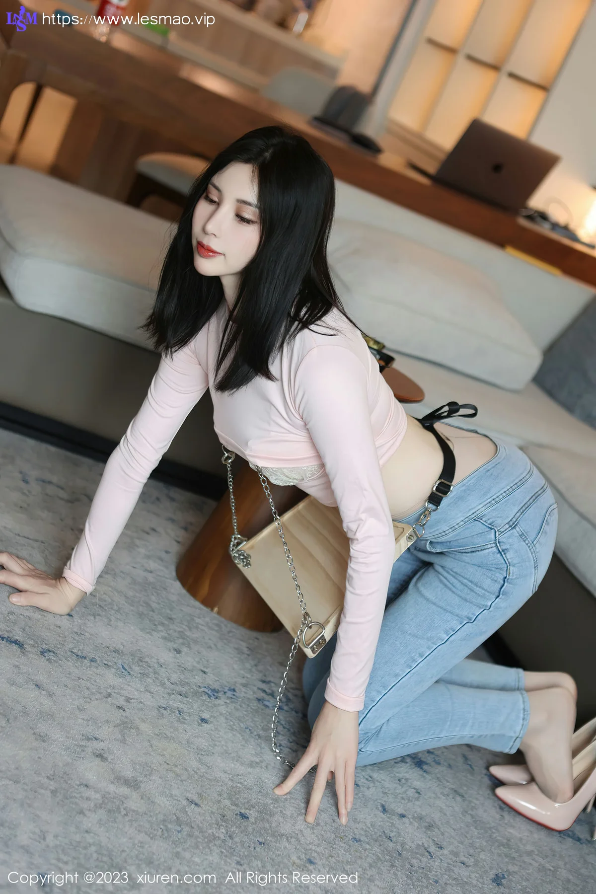 XiuRen 秀人 No.6992 曼柔 粉色蕾丝内衣性感写真33 - 14