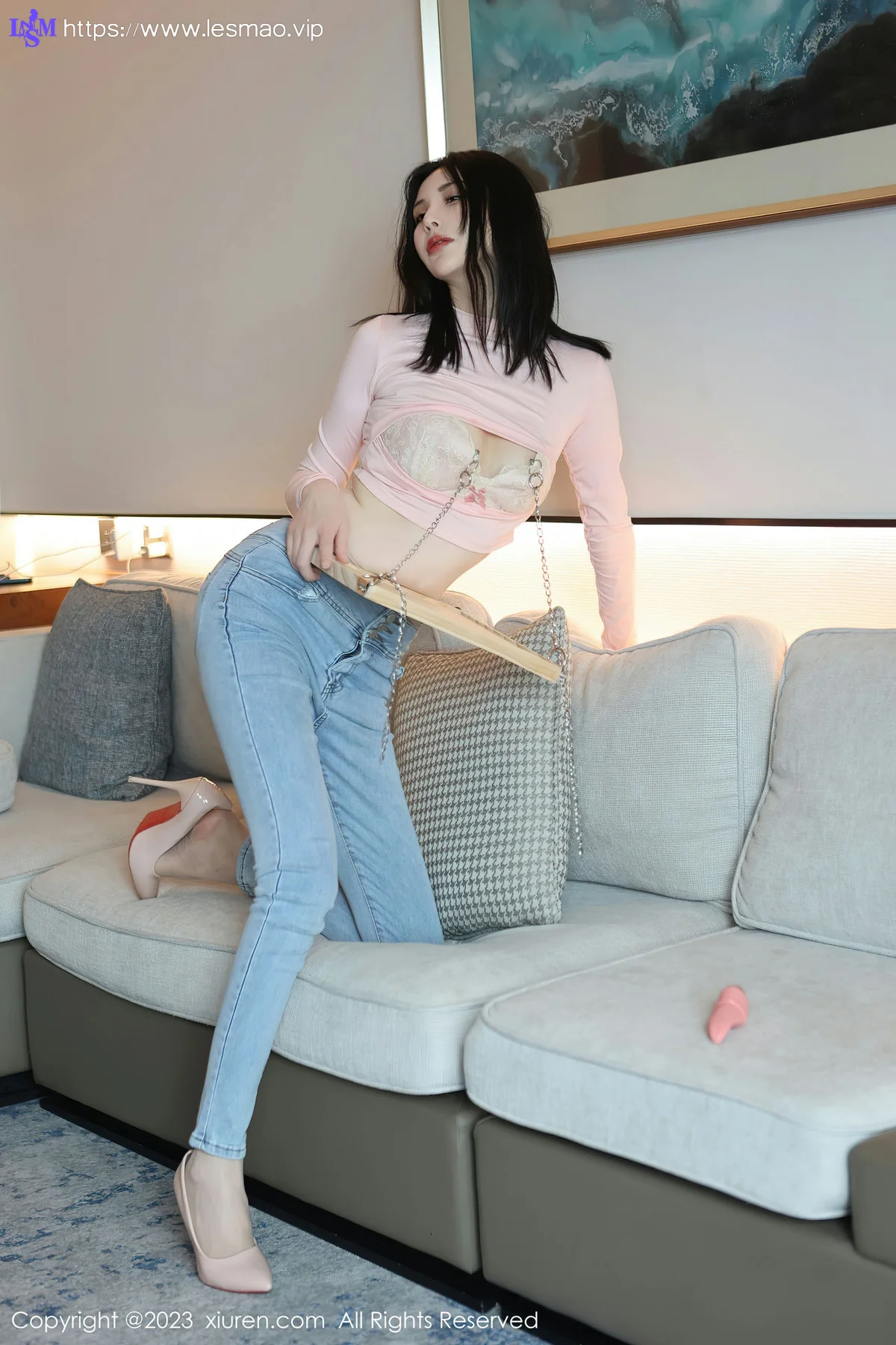 XiuRen 秀人 No.6992 曼柔 粉色蕾丝内衣性感写真33 - 28