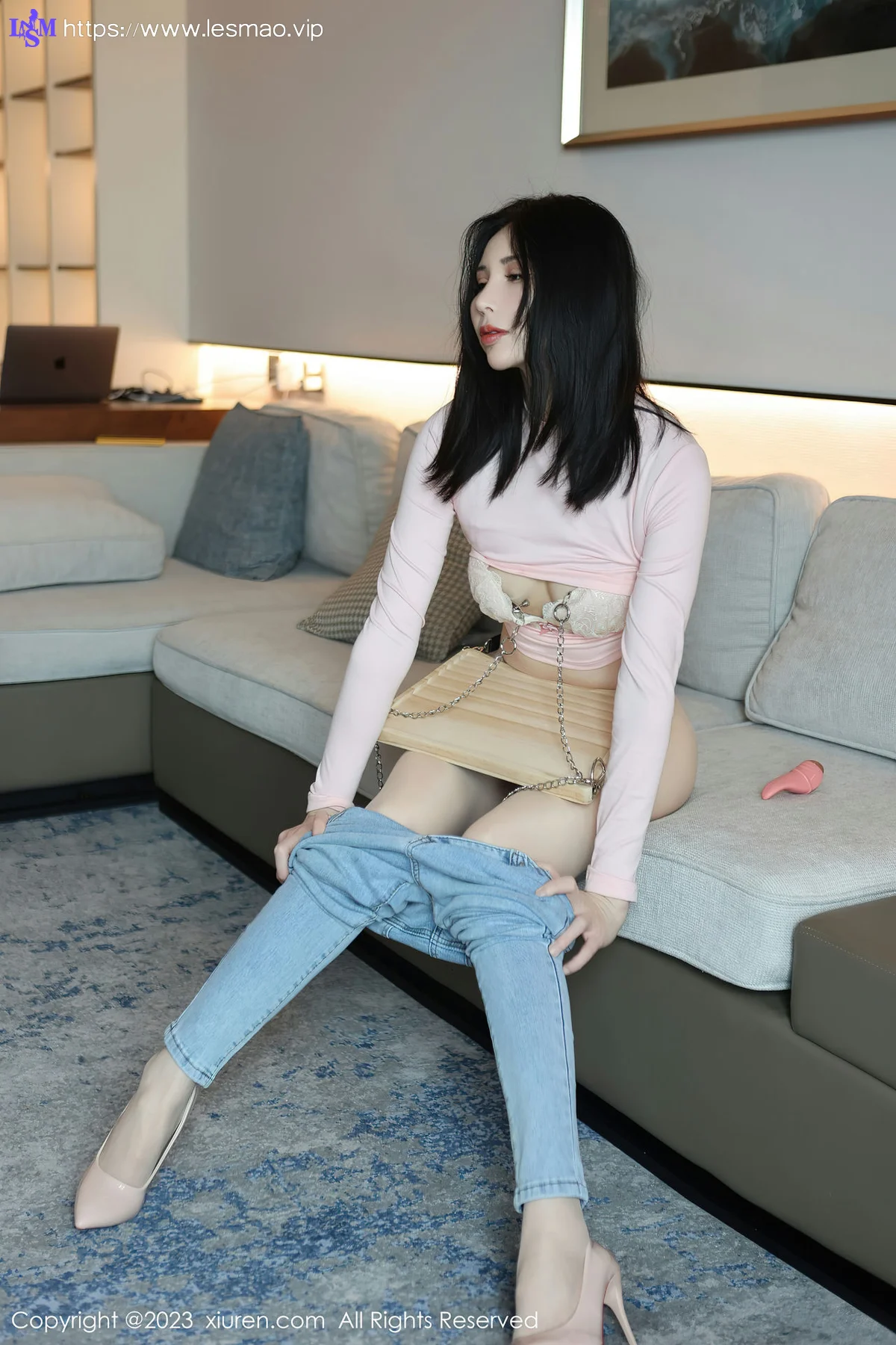 XiuRen 秀人 No.6992 曼柔 粉色蕾丝内衣性感写真33 - 38