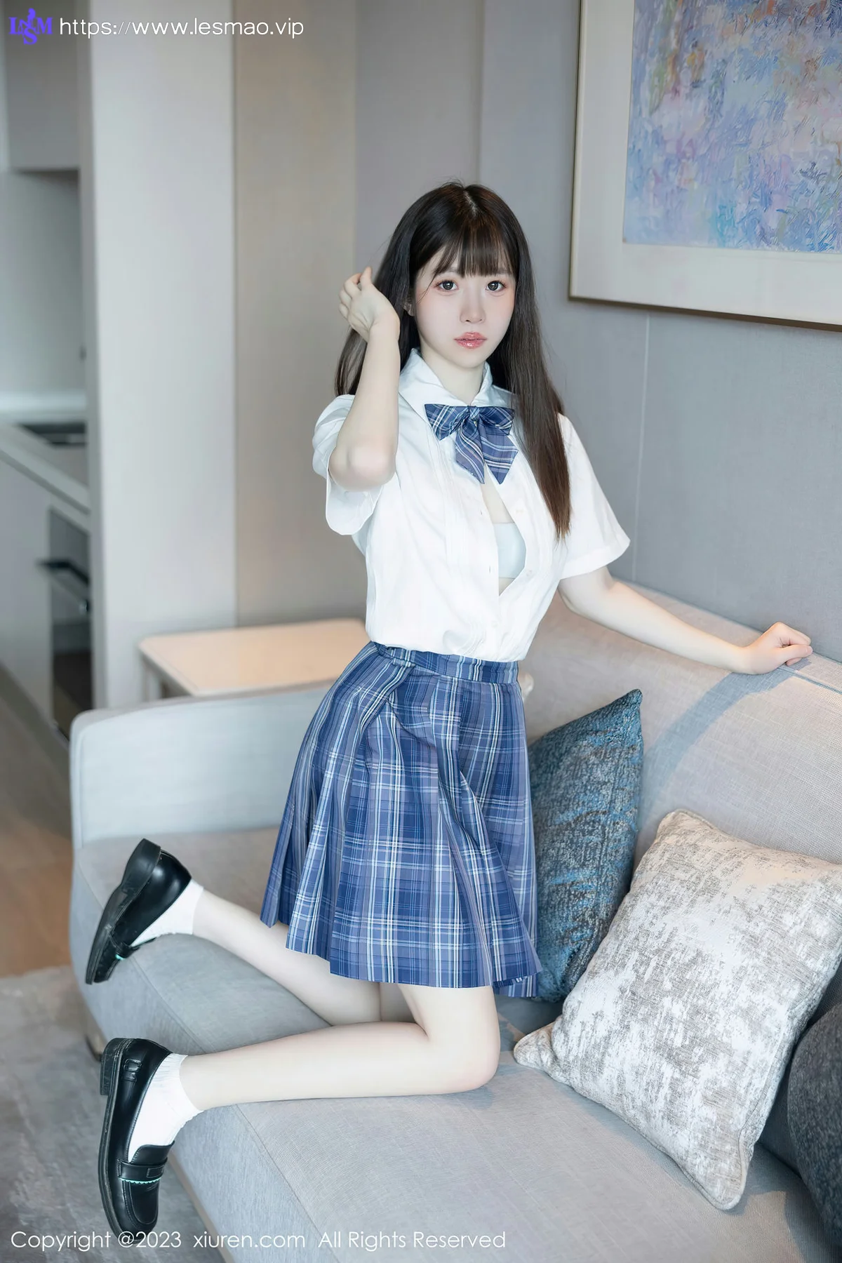 XiuRen 秀人 No.6993 林悠悠 jk短裙首套写真111 - 43