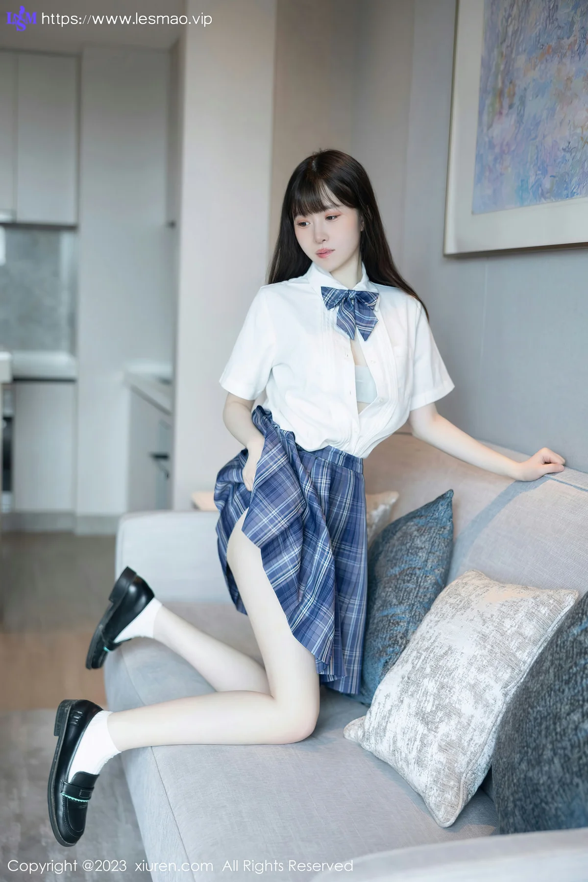XiuRen 秀人 No.6993 林悠悠 jk短裙首套写真111 - 44