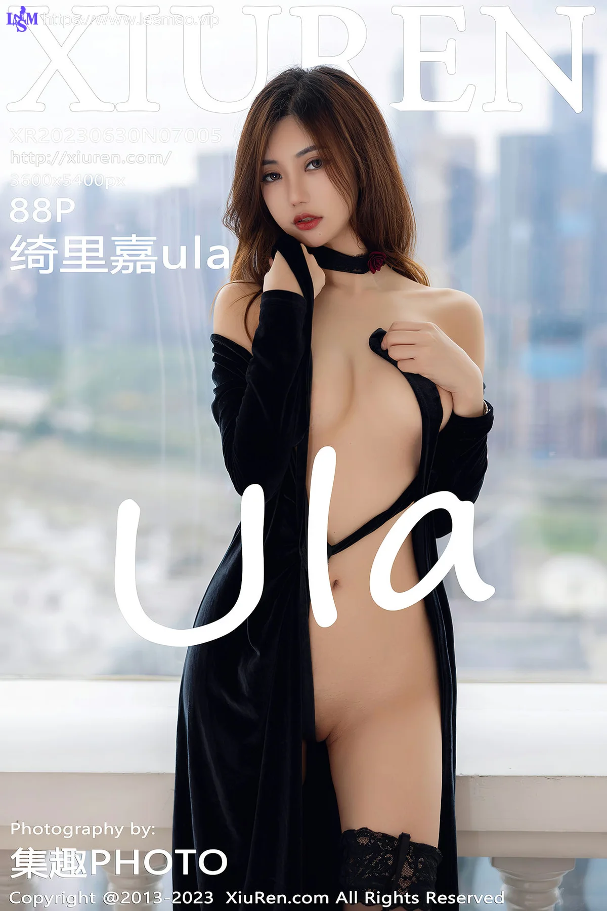 XiuRen 秀人 No.7005 绮里嘉ula 黑色长裙性感写真111 - 89