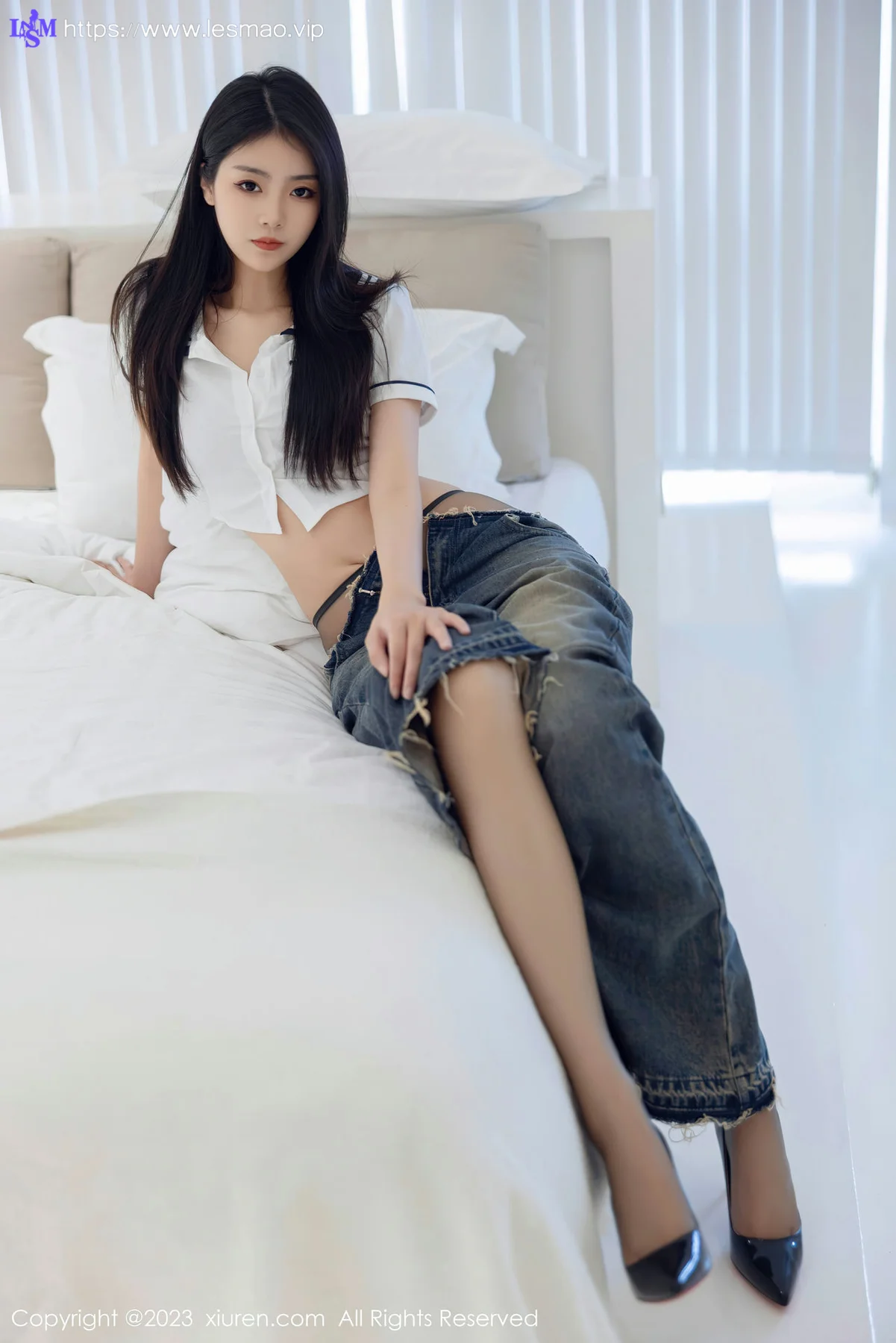 XiuRen 秀人 No.7027 可樂Vicky 魅惑黑丝性感写真3 - 23