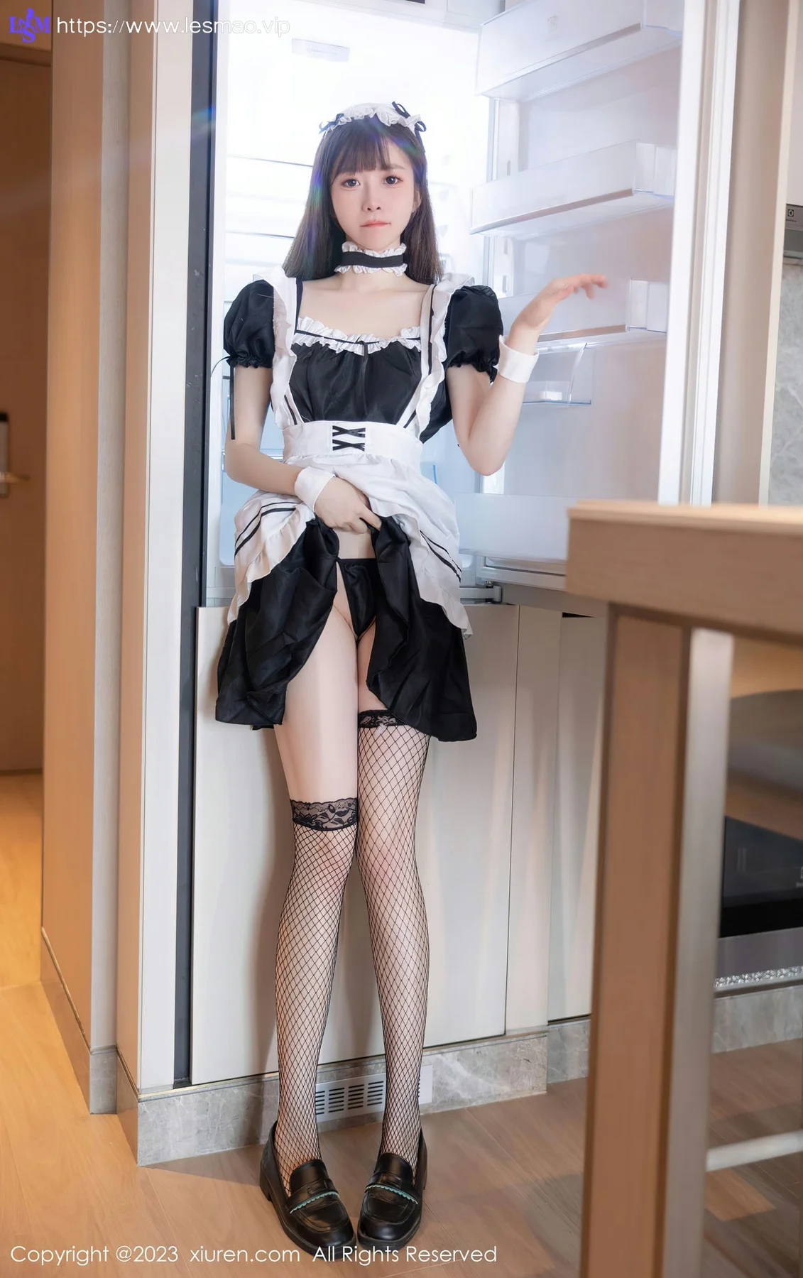 XiuRen 秀人 No.7034 林悠悠 黑色女仆性感写真 - 18