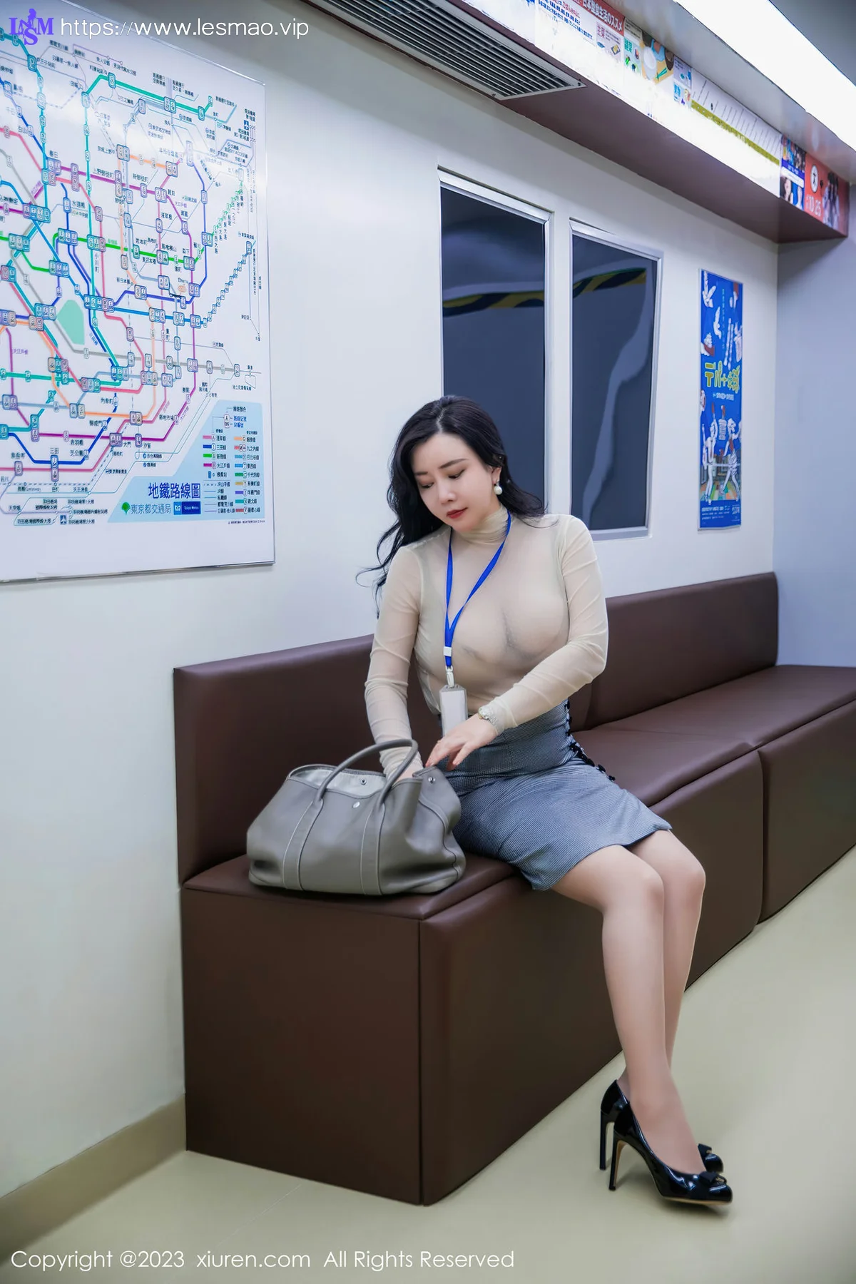 XiuRen 秀人 No.7054 王婉悠Queen 杏色内衣性感写真11 - 17