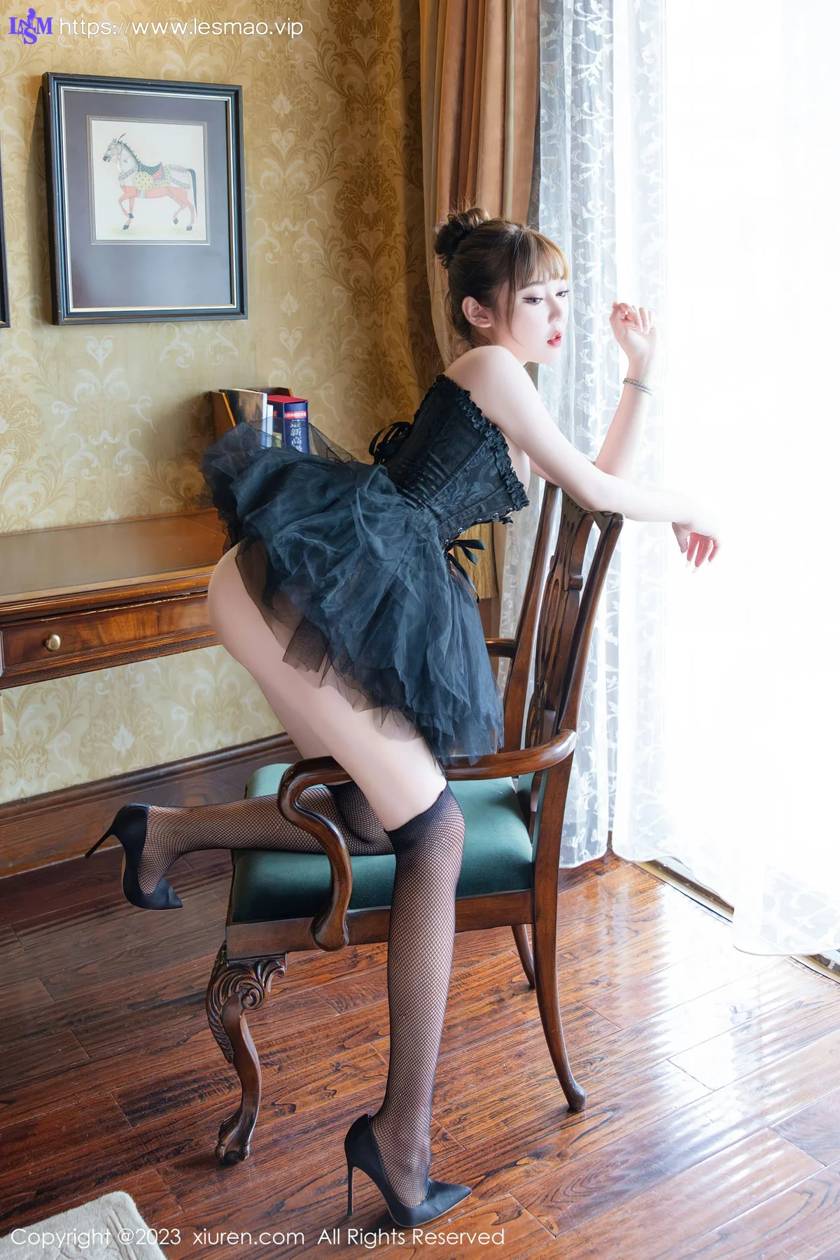 XiuRen 秀人 No.7057 萌汉药baby 黑色舞裙性感写真33 - 11
