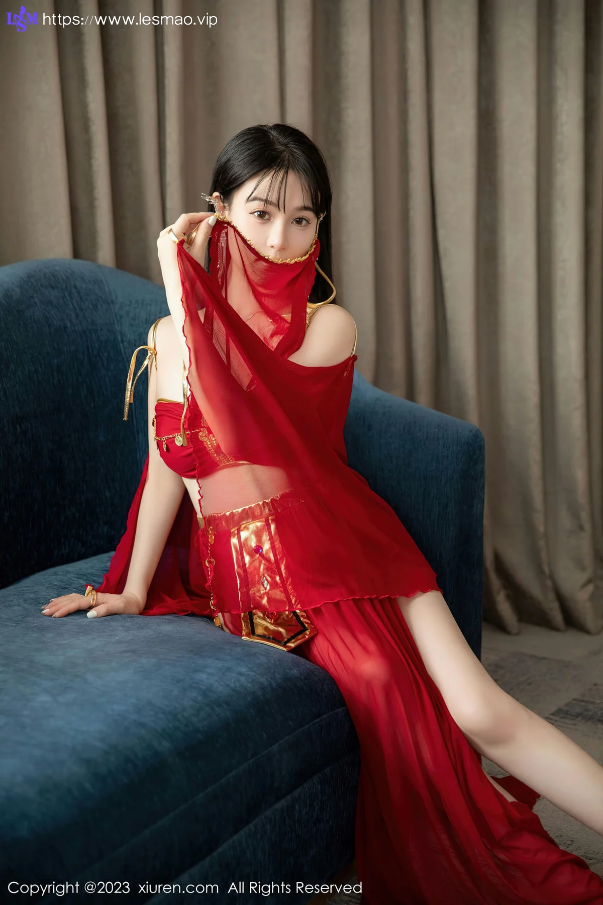 XiuRen 秀人 No.7103 柚琪Rich 红色西域舞服性感写真 - 18