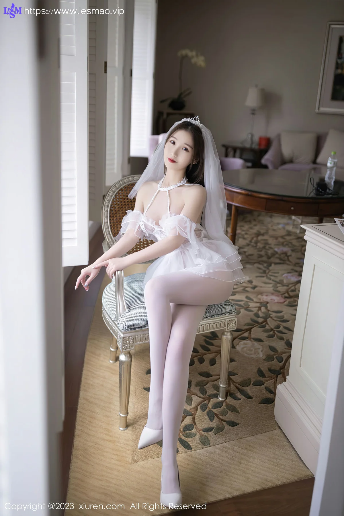 XiuRen 秀人 No.7104 杏子Yada 蕾丝婚纱性感写真2 - 22