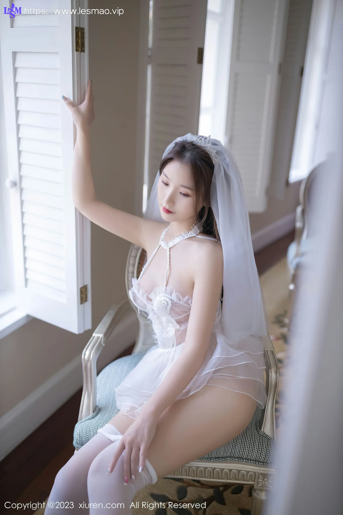 XiuRen 秀人 No.7104 杏子Yada 蕾丝婚纱性感写真2 - 69
