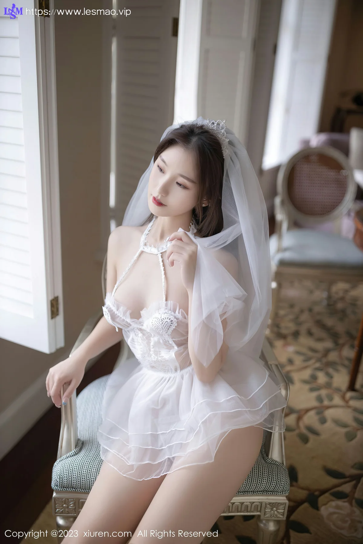 XiuRen 秀人 No.7104 杏子Yada 蕾丝婚纱性感写真2 - 74