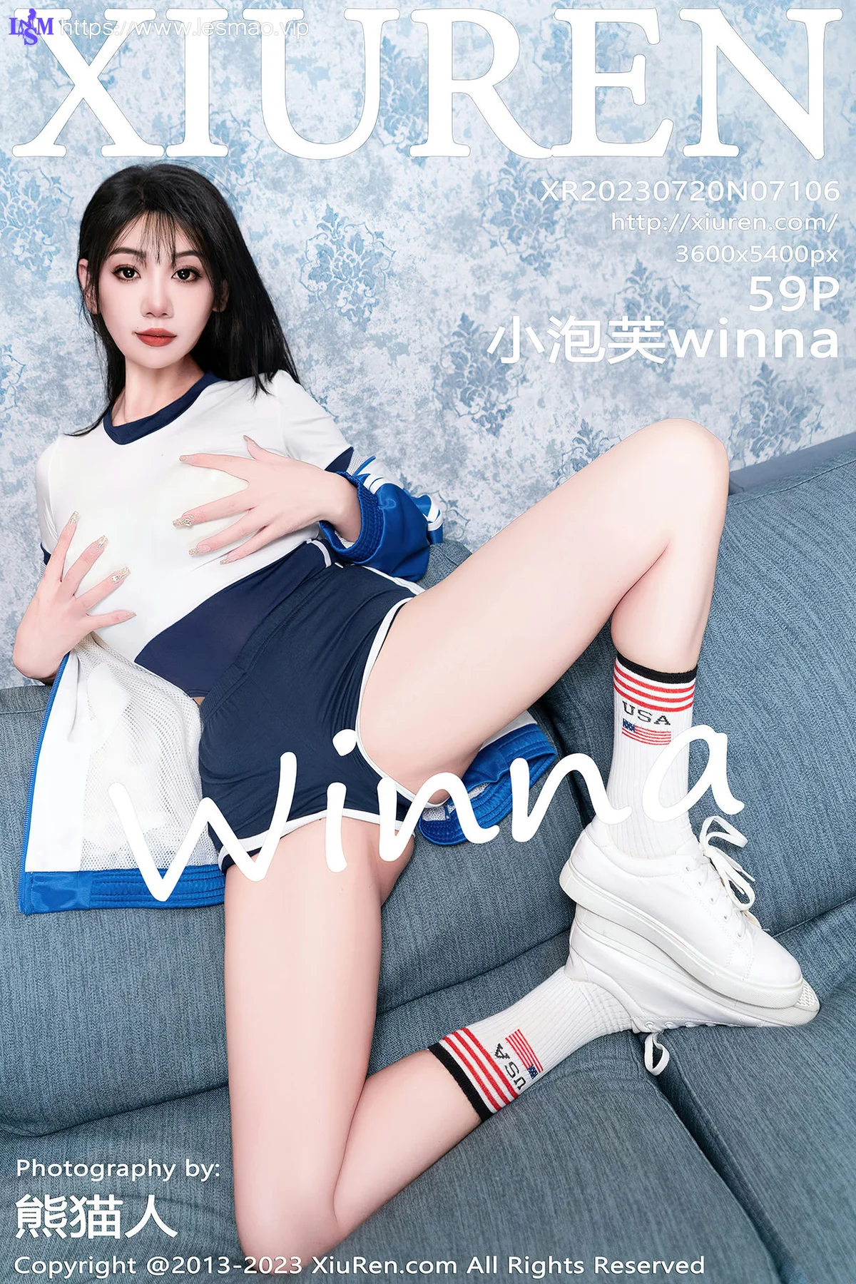 XiuRen 秀人 No.7106 小泡芙winna 窄边系列回归学生服3 - 60