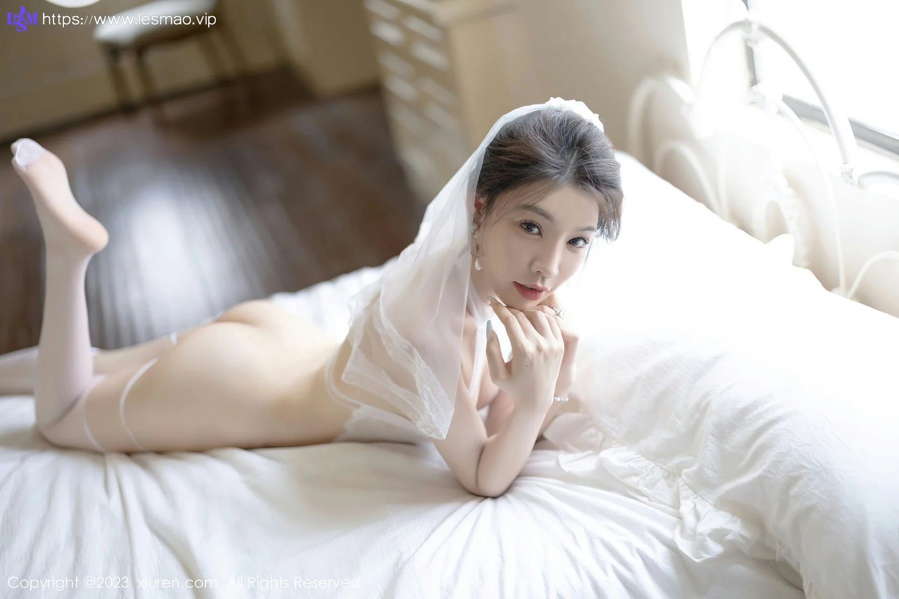 XiuRen 秀人 No.7155  徐莉芝Booty 白色蕾丝性感写真1 - 80