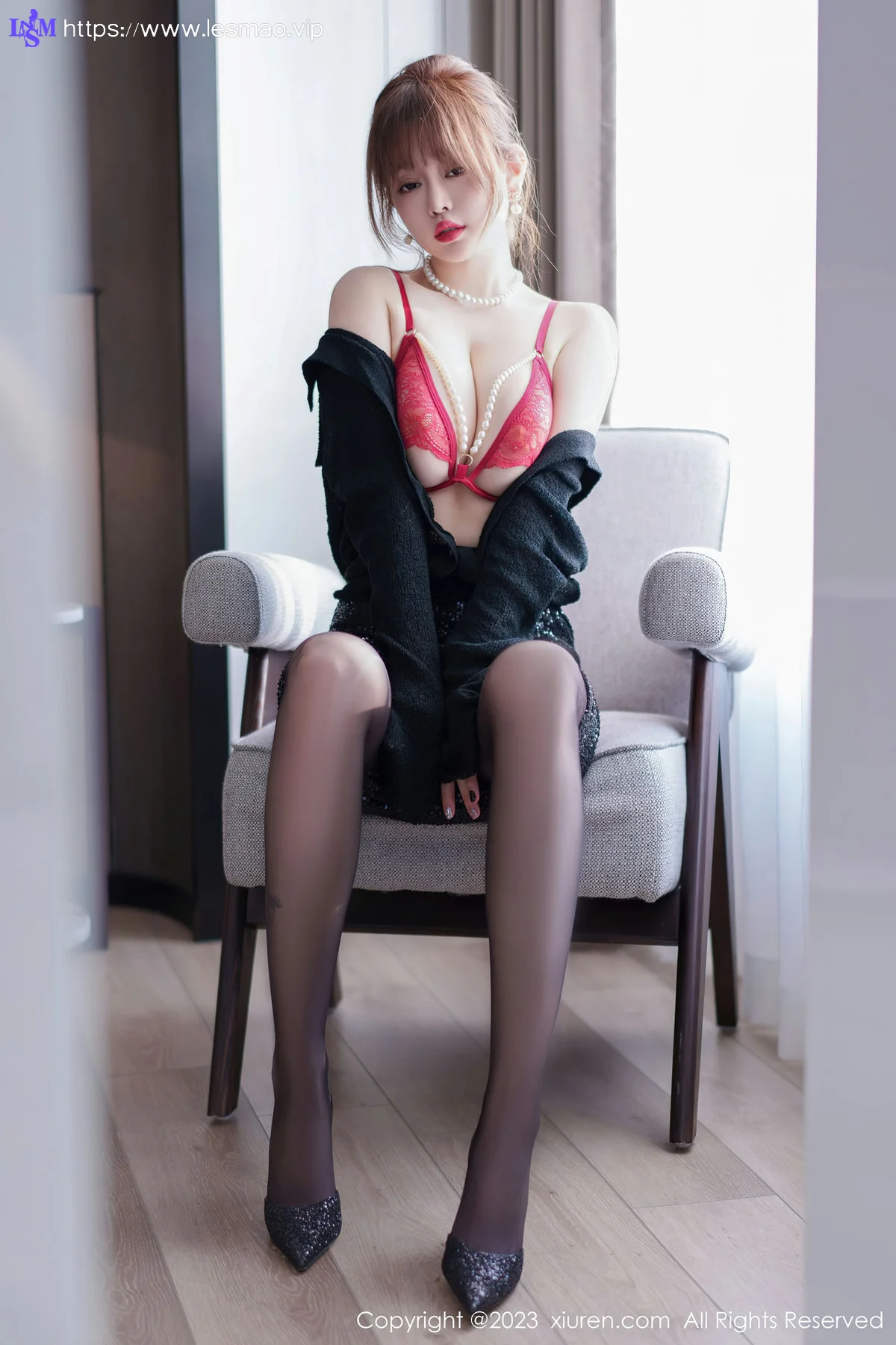 XiuRen 秀人 No.7156  王雨纯 红色蕾丝内衣性感写真1 - 13