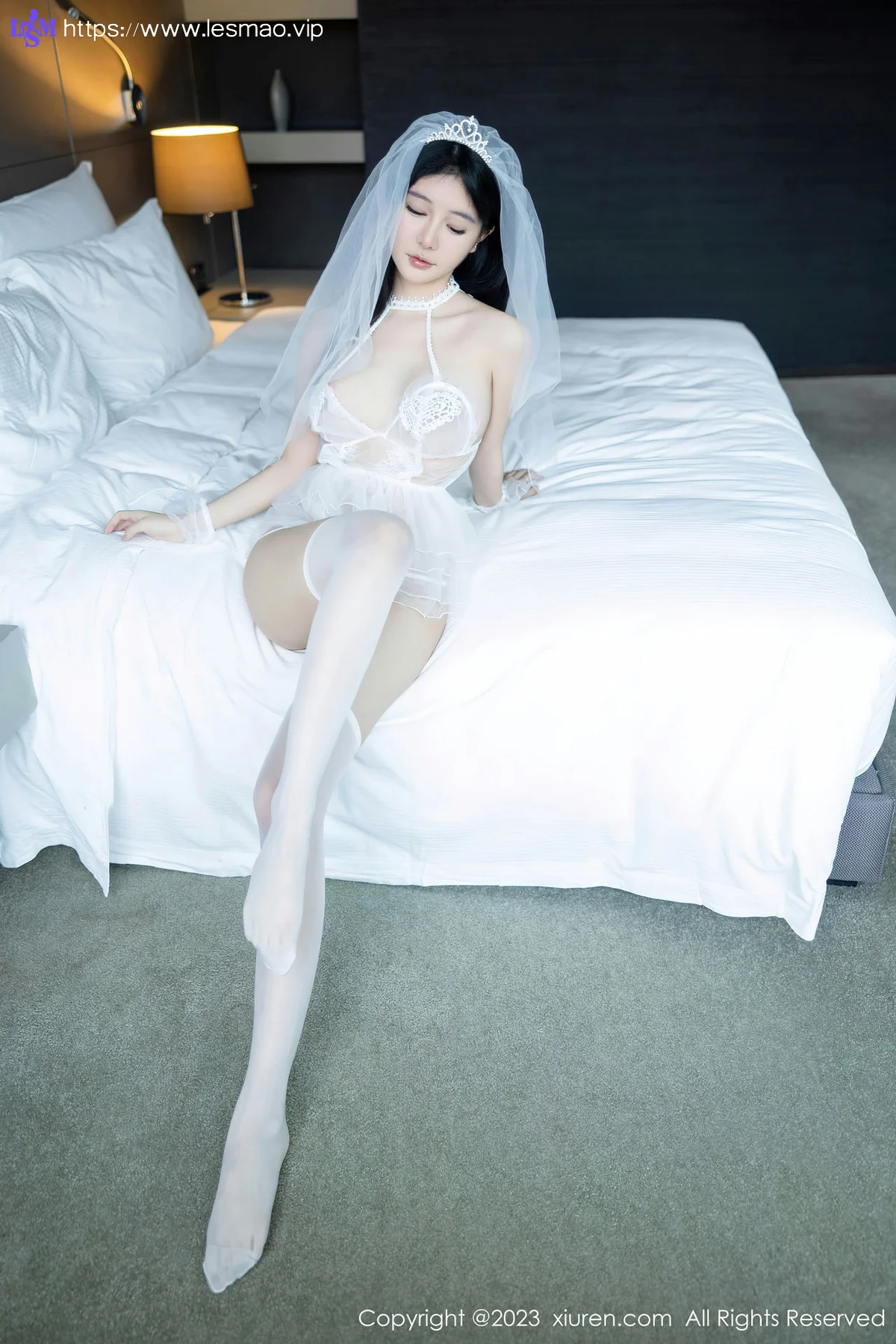 XiuRen 秀人 No.7165  幼幼 情趣婚纱服饰性感写真111 - 11
