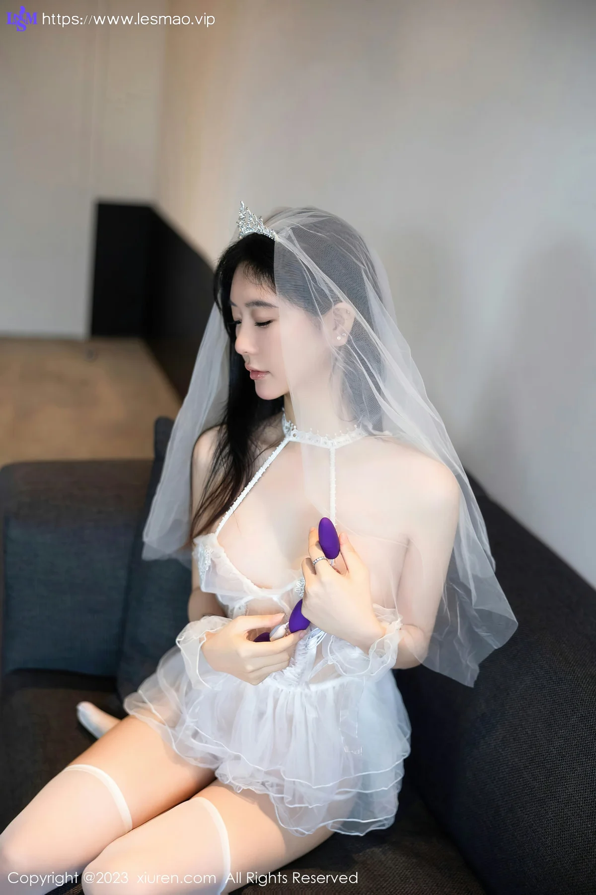 XiuRen 秀人 No.7165  幼幼 情趣婚纱服饰性感写真111 - 18