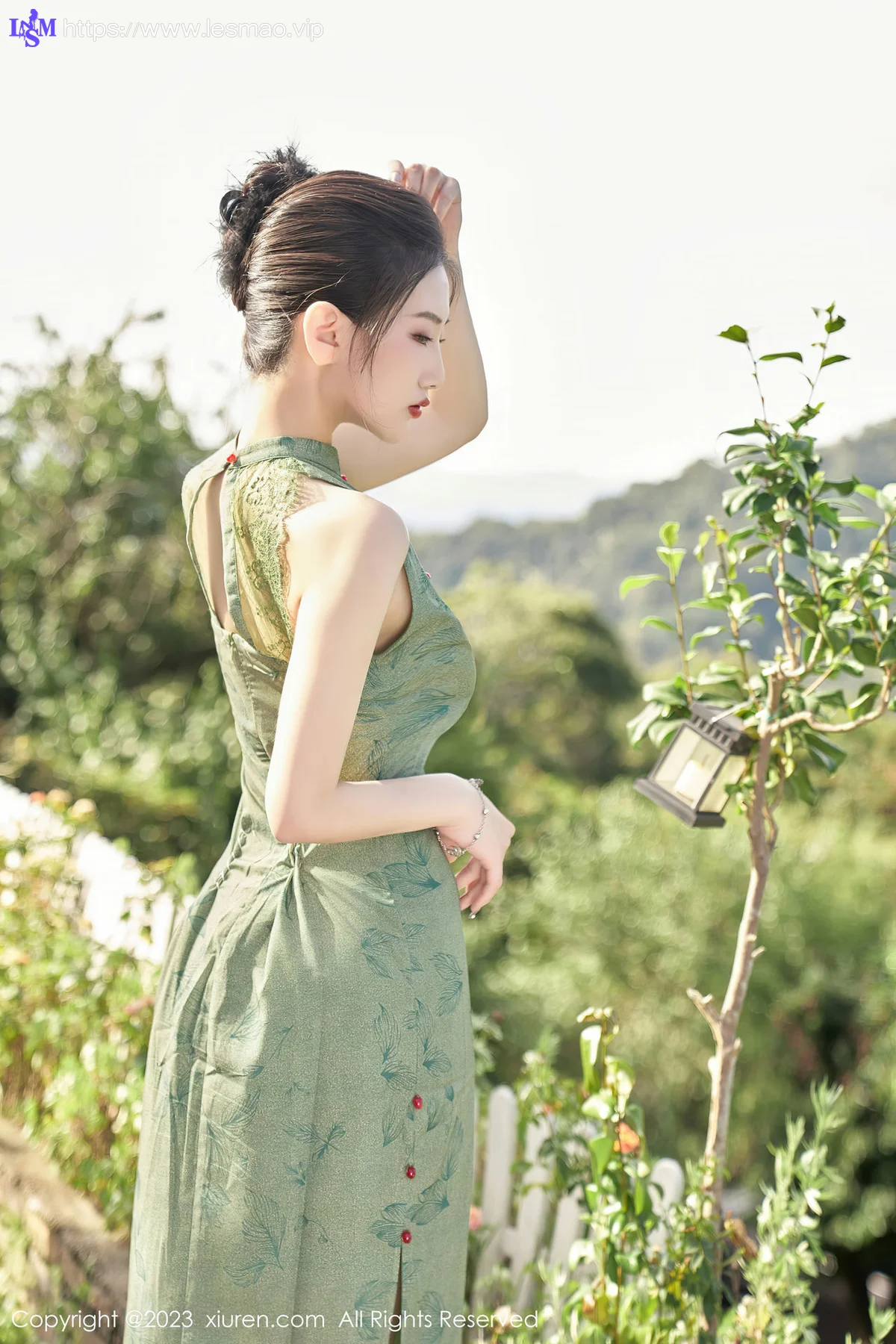 XiuRen 秀人 No.7181  沈青黛 翠绿色旗袍性感写真1 - 17