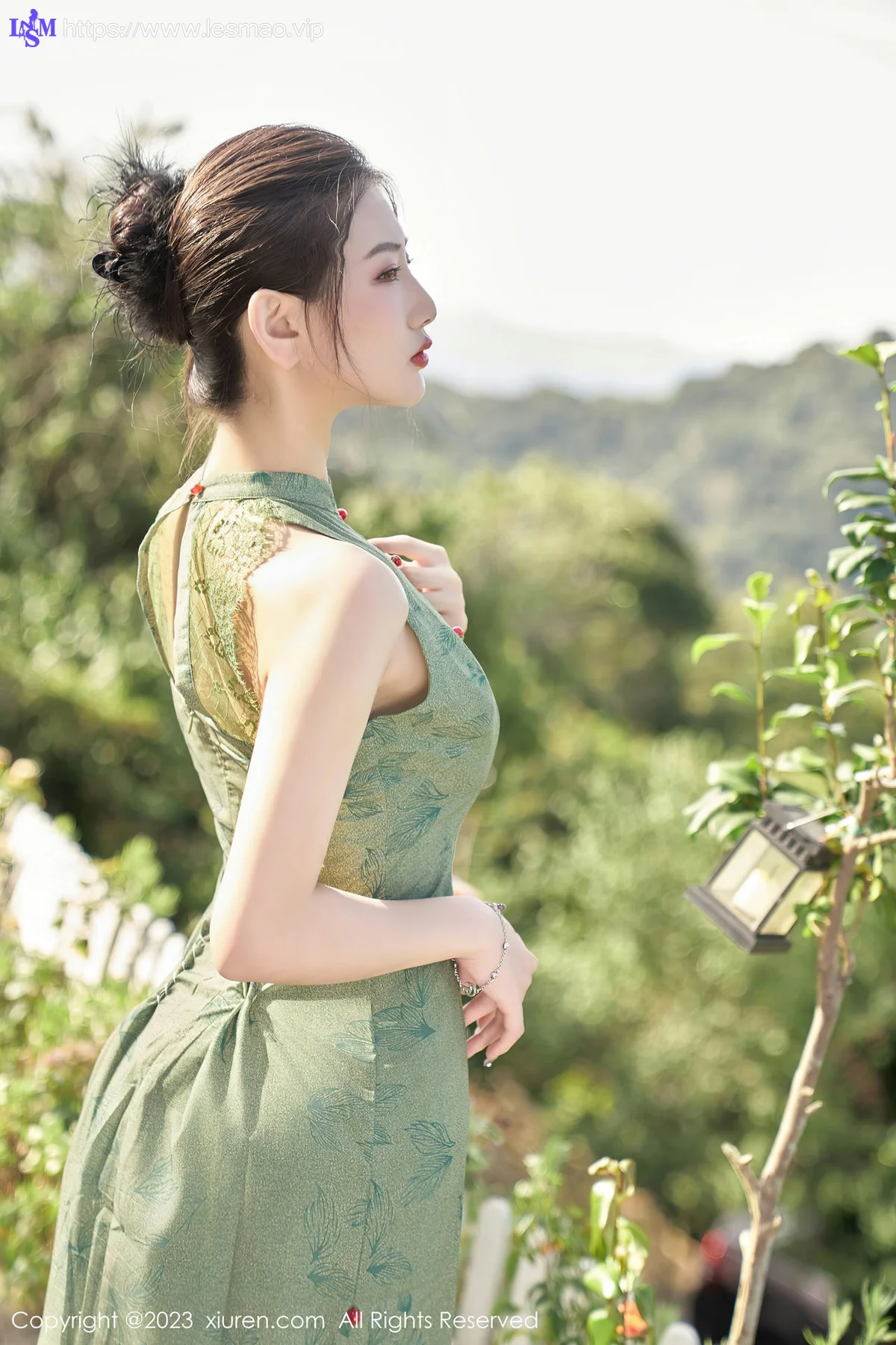 XiuRen 秀人 No.7181  沈青黛 翠绿色旗袍性感写真1 - 18