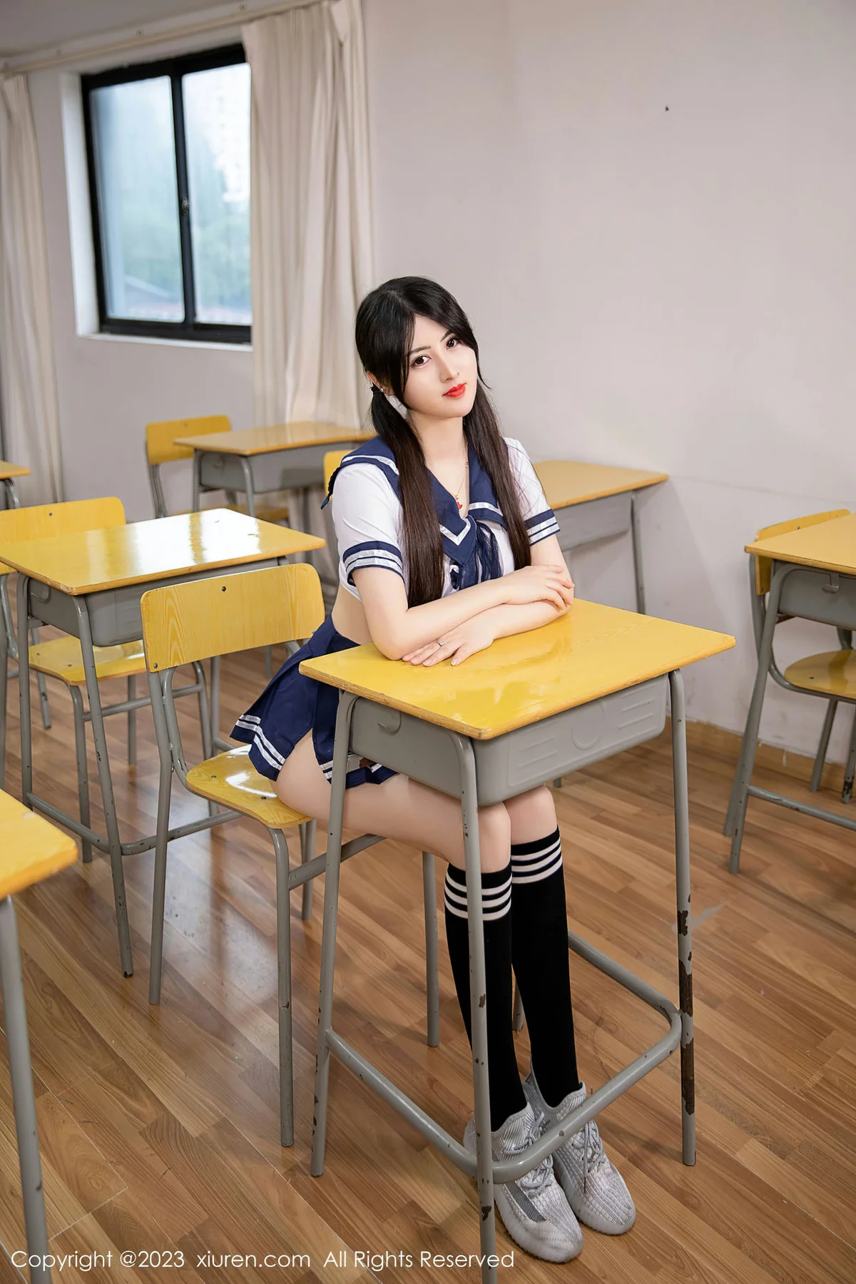 XiuRen 秀人 No.7200  诗诗kiki 学妹装扮性感写真 - 38