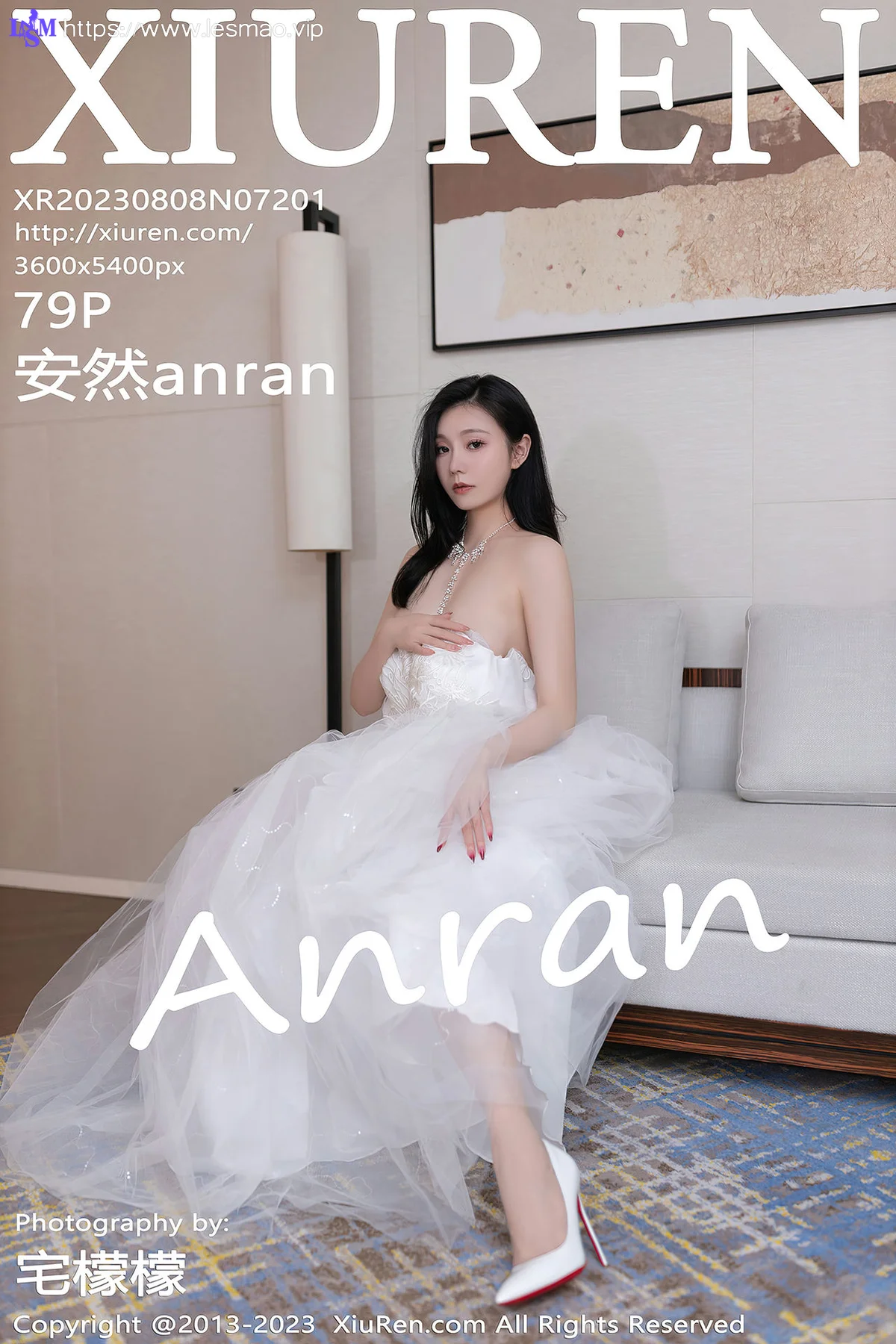 XiuRen 秀人 No.7201  安然anran 白色婚纱性感写真1 - 80