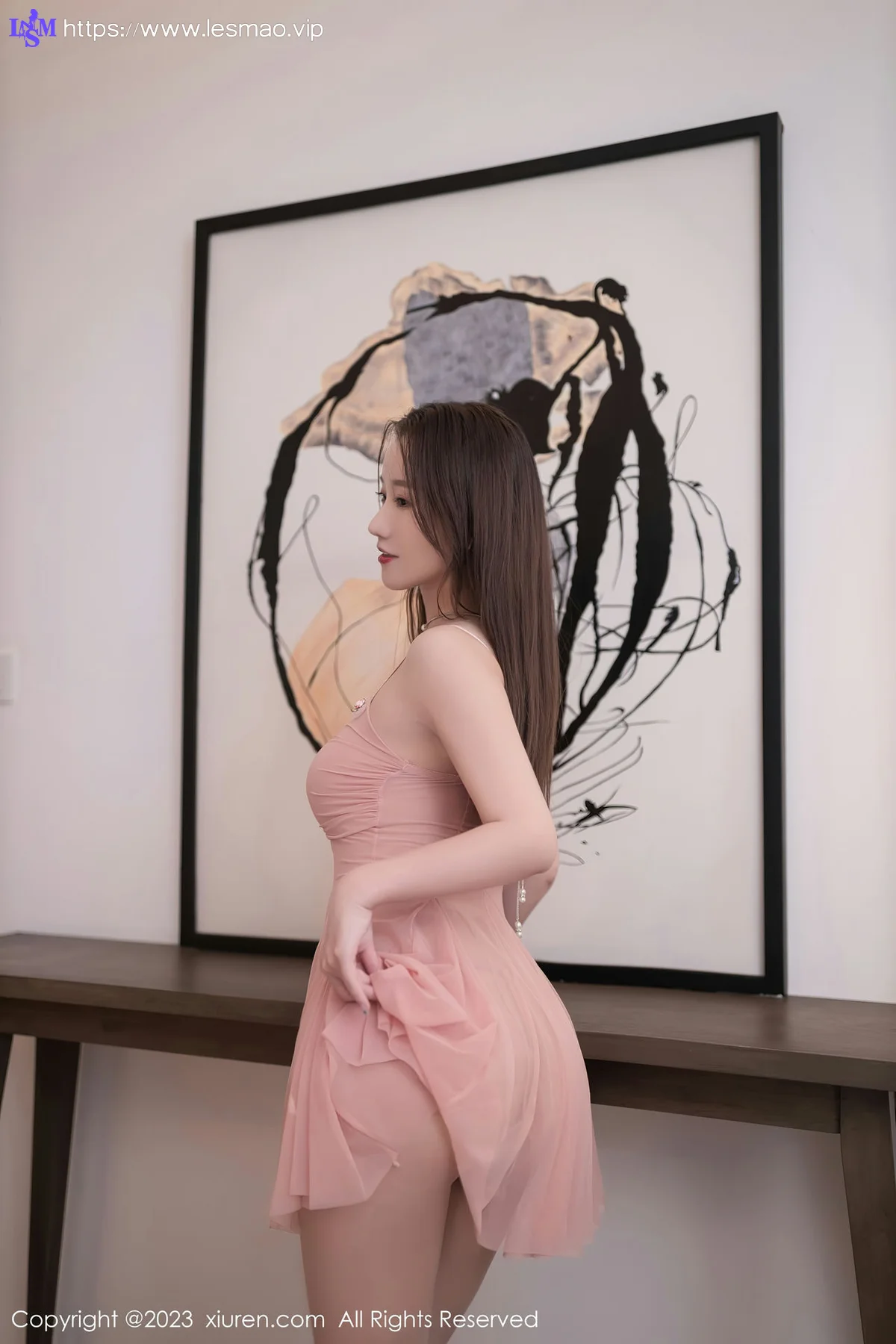 XiuRen 秀人 No.7206  杏子Yada 粉色睡裙性感写真2 - 11