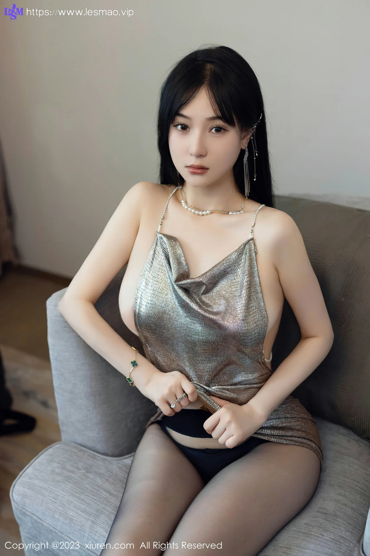 XiuRen 秀人 No.7211  柚琪Rich 闪亮褐色吊带性感写真33 - 25