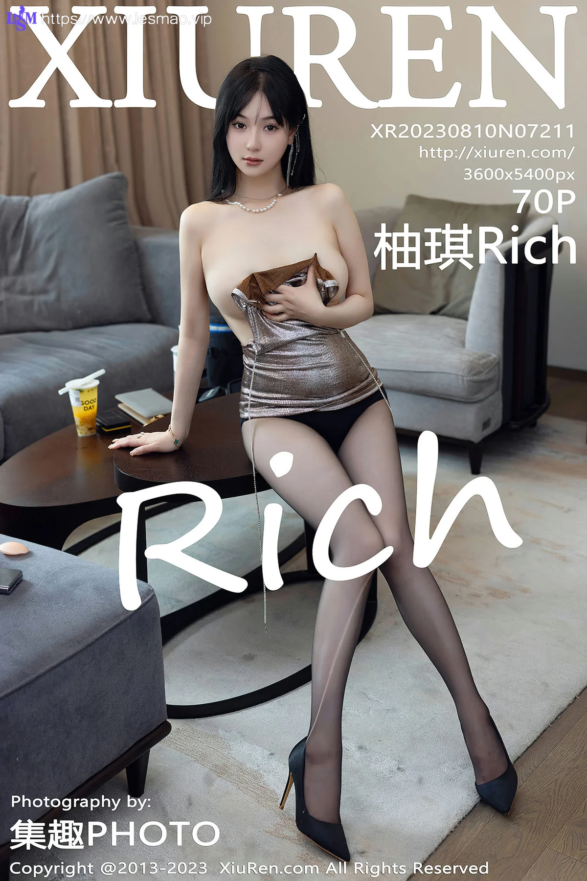 XiuRen 秀人 No.7211  柚琪Rich 闪亮褐色吊带性感写真33 - 71