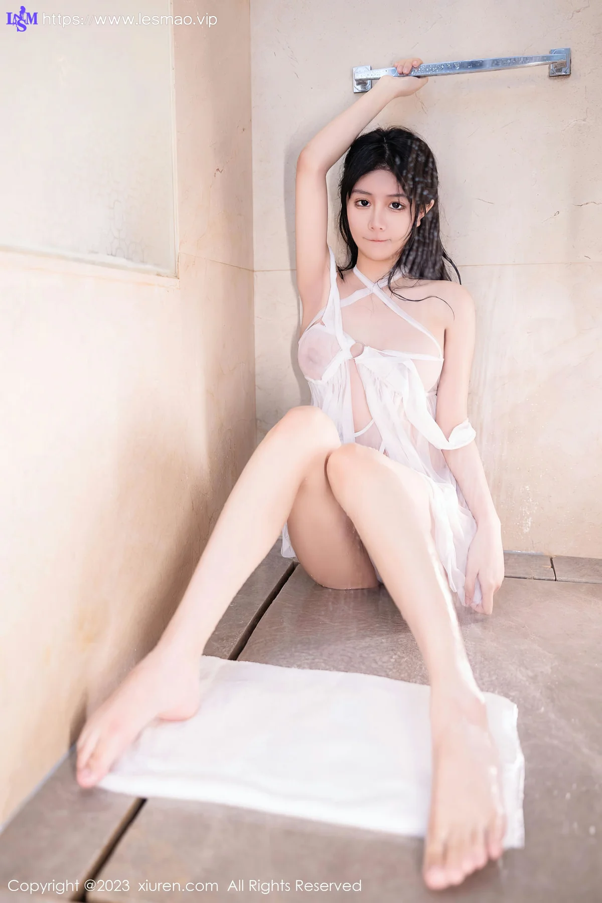 XiuRen 秀人 No.7224  幼幼 白色情趣睡裙性感写真111 - 49