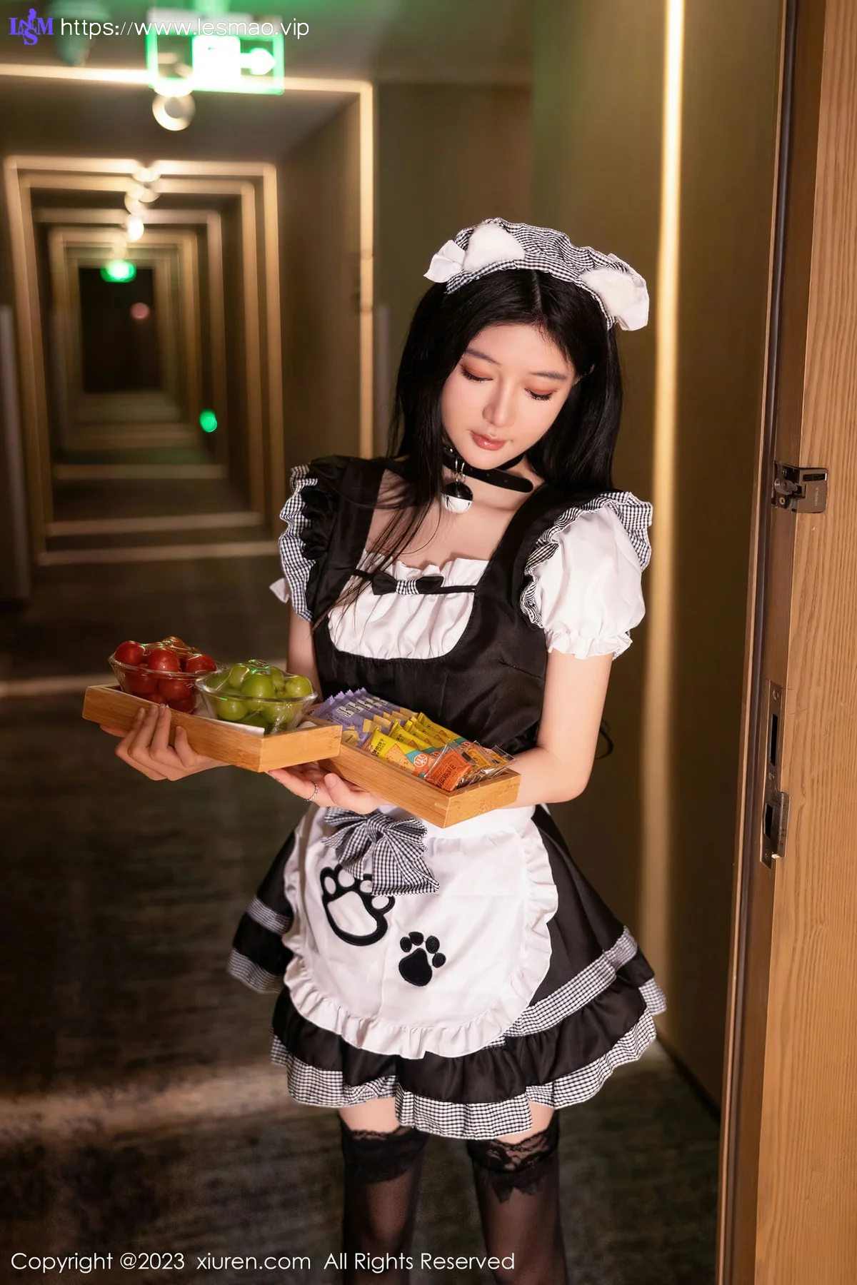 XiuRen 秀人 No.7237  幼幼 白黑色女仆性感写真111 - 2