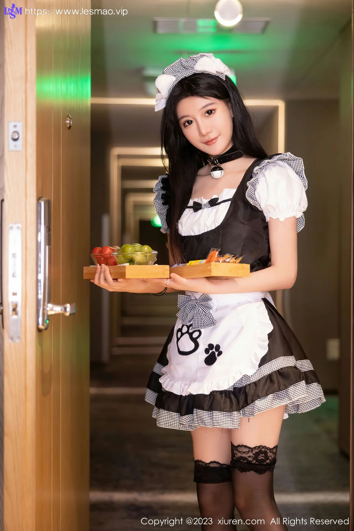 XiuRen 秀人 No.7237  幼幼 白黑色女仆性感写真111 - 4