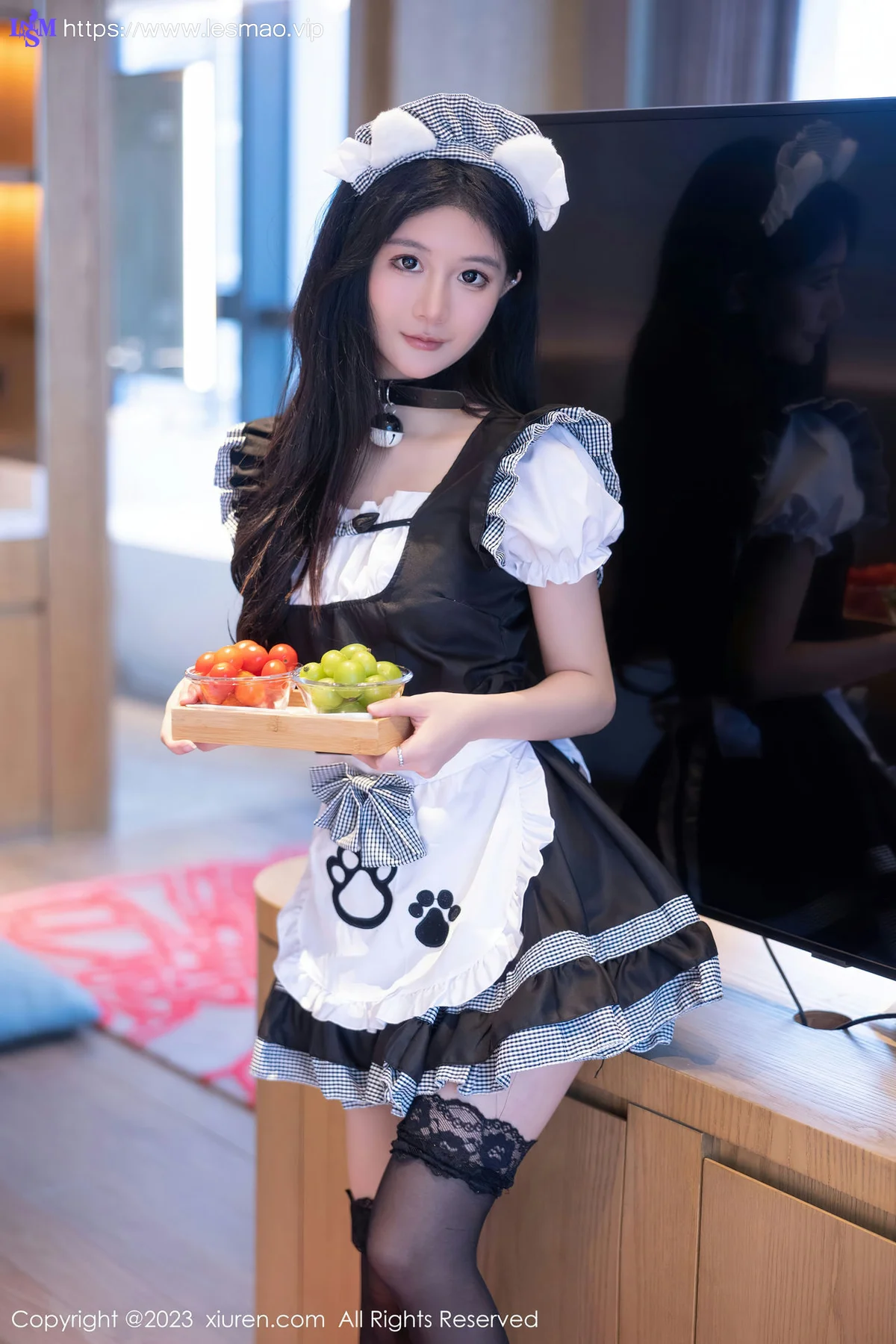 XiuRen 秀人 No.7237  幼幼 白黑色女仆性感写真111 - 27