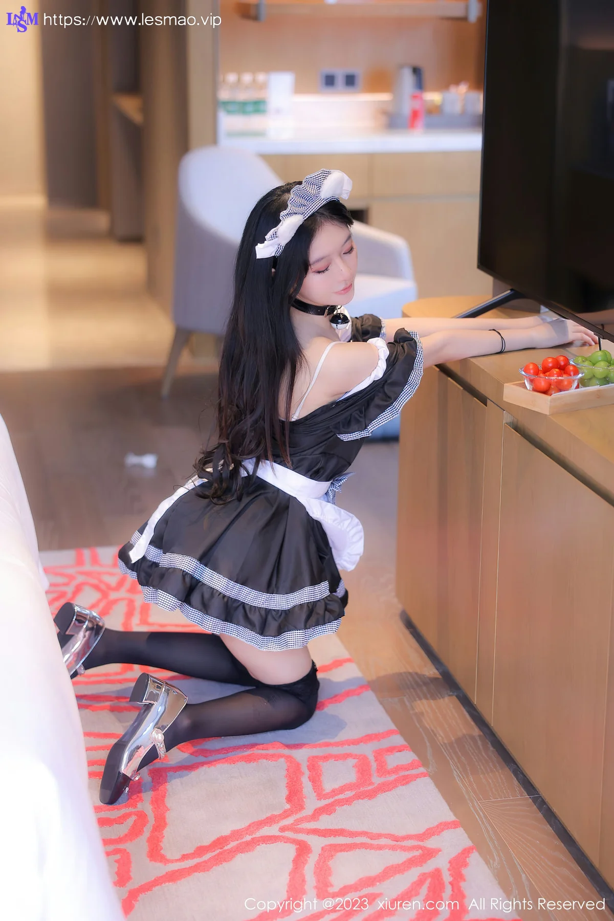 XiuRen 秀人 No.7237  幼幼 白黑色女仆性感写真111 - 37