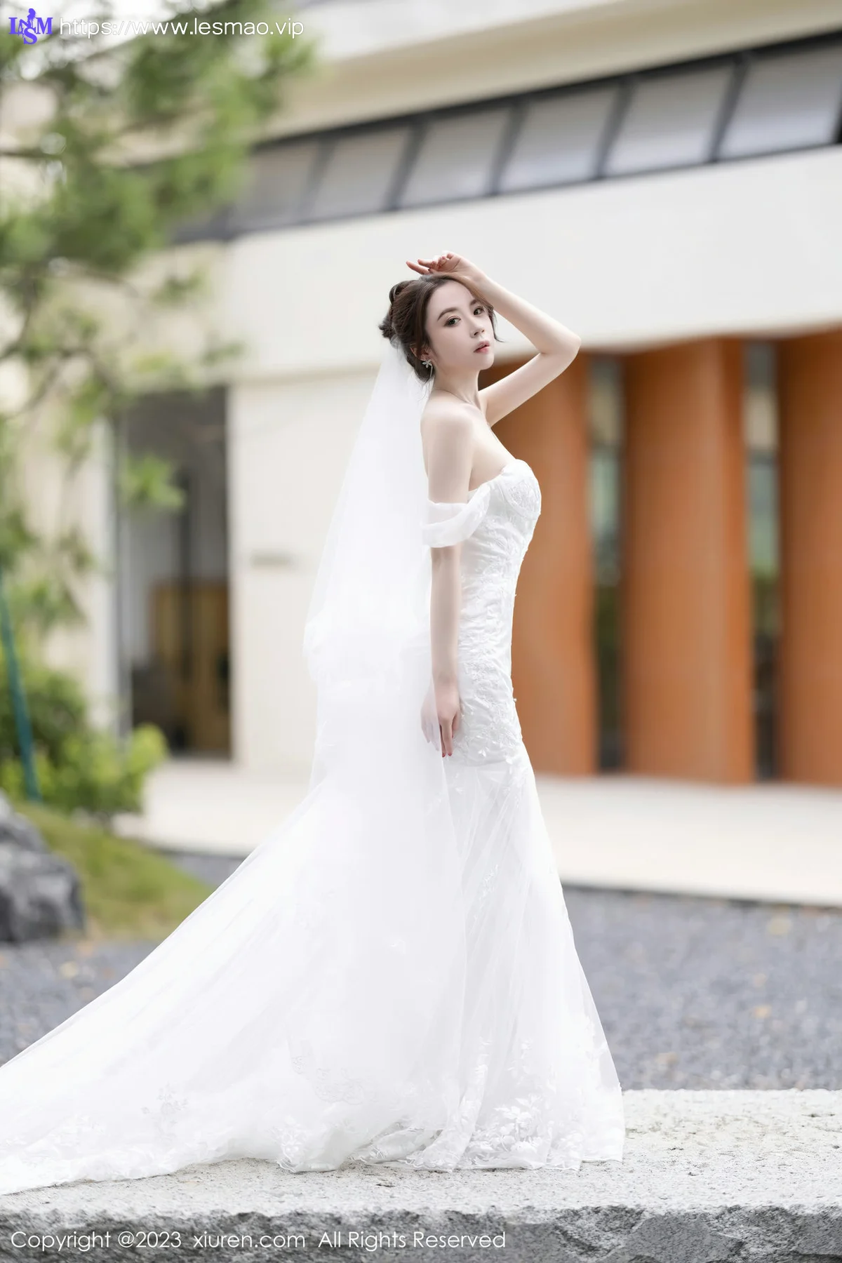 XiuRen 秀人 No.7310  梦心玥 白色婚纱服饰安吉旅拍1 - 11