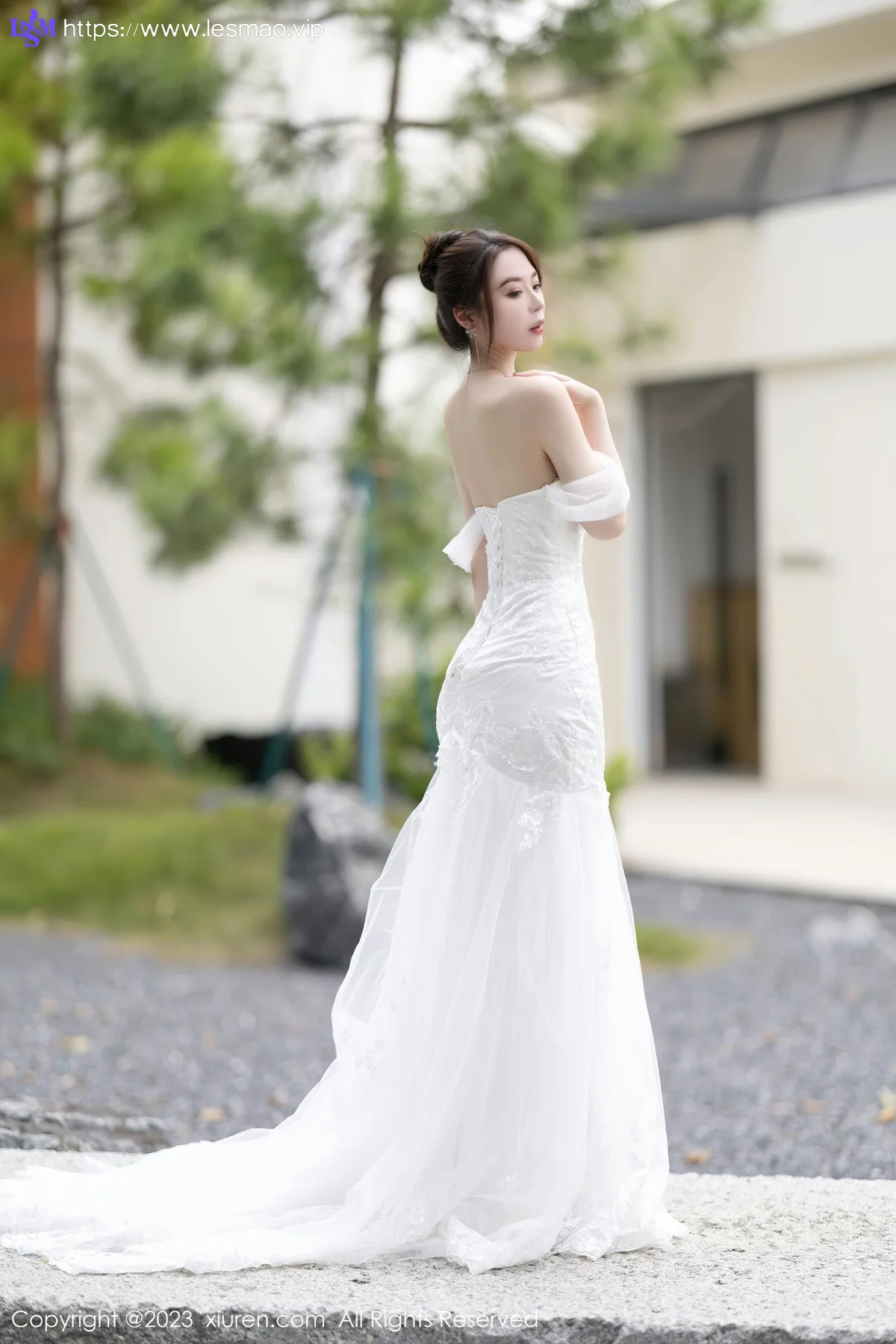XiuRen 秀人 No.7310  梦心玥 白色婚纱服饰安吉旅拍1 - 14