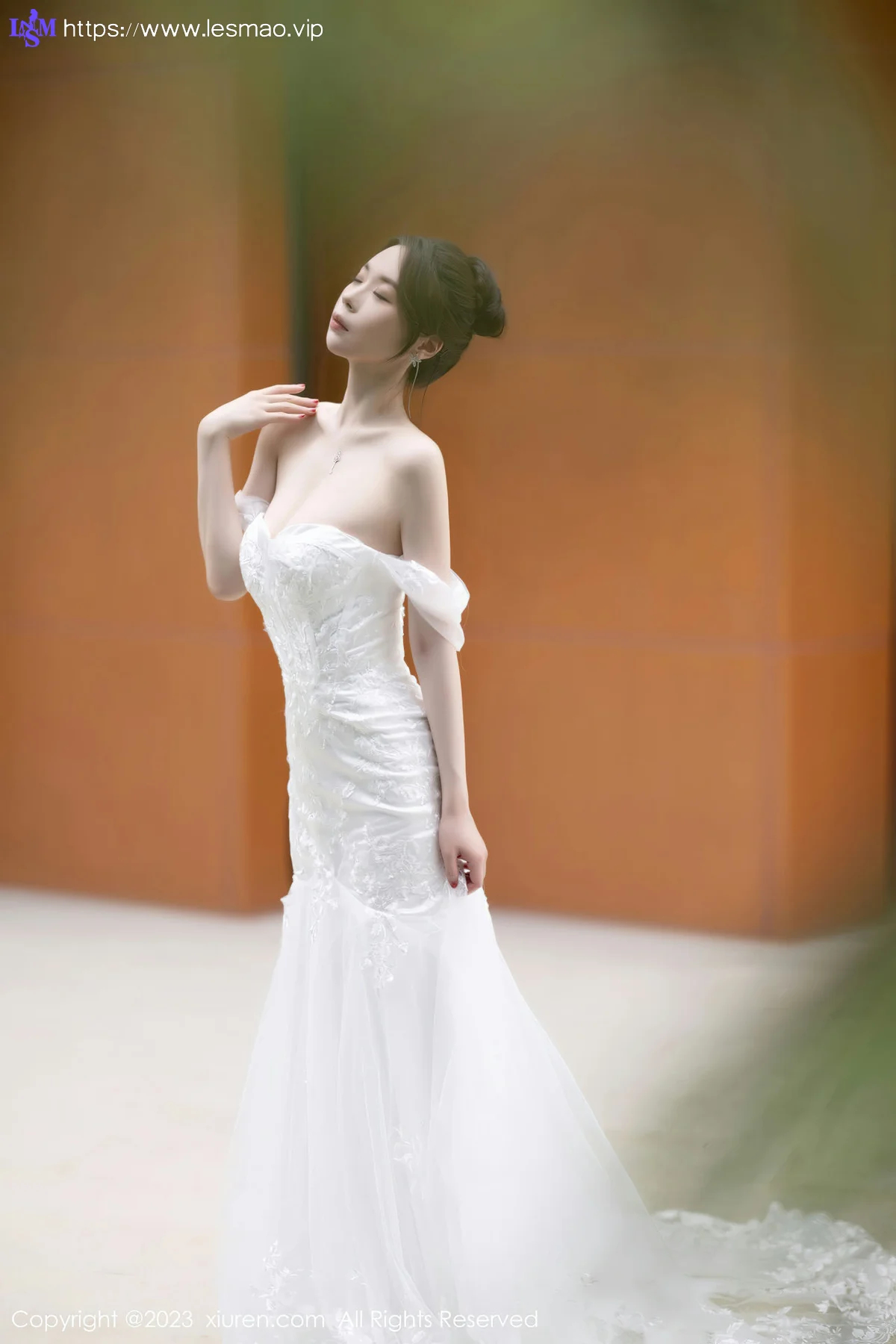 XiuRen 秀人 No.7310  梦心玥 白色婚纱服饰安吉旅拍1 - 18