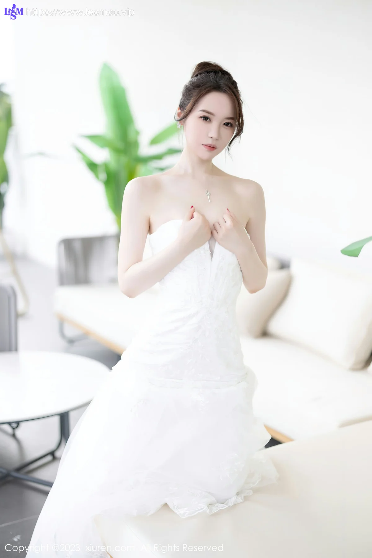 XiuRen 秀人 No.7310  梦心玥 白色婚纱服饰安吉旅拍1 - 29
