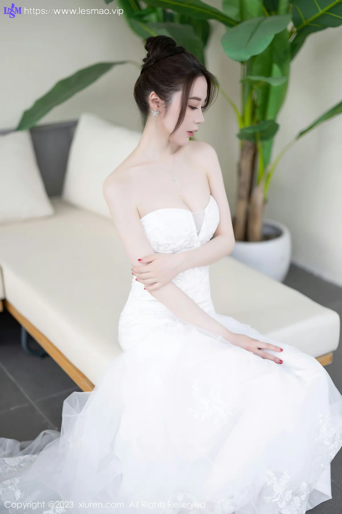 XiuRen 秀人 No.7310  梦心玥 白色婚纱服饰安吉旅拍1 - 31