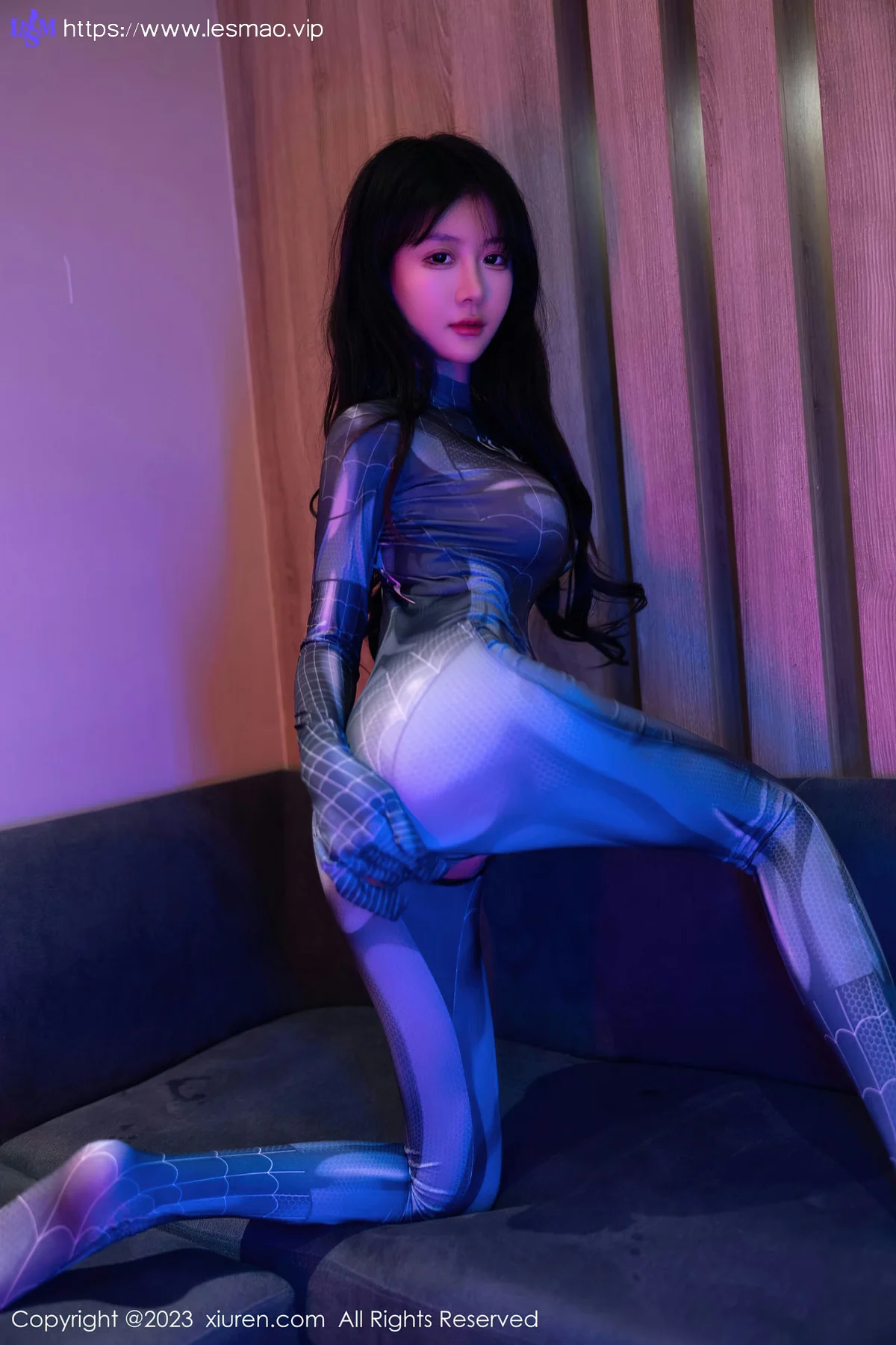 XiuRen 秀人 No.7326  幼幼 灰色蜘蛛侠性感写真11 - 14
