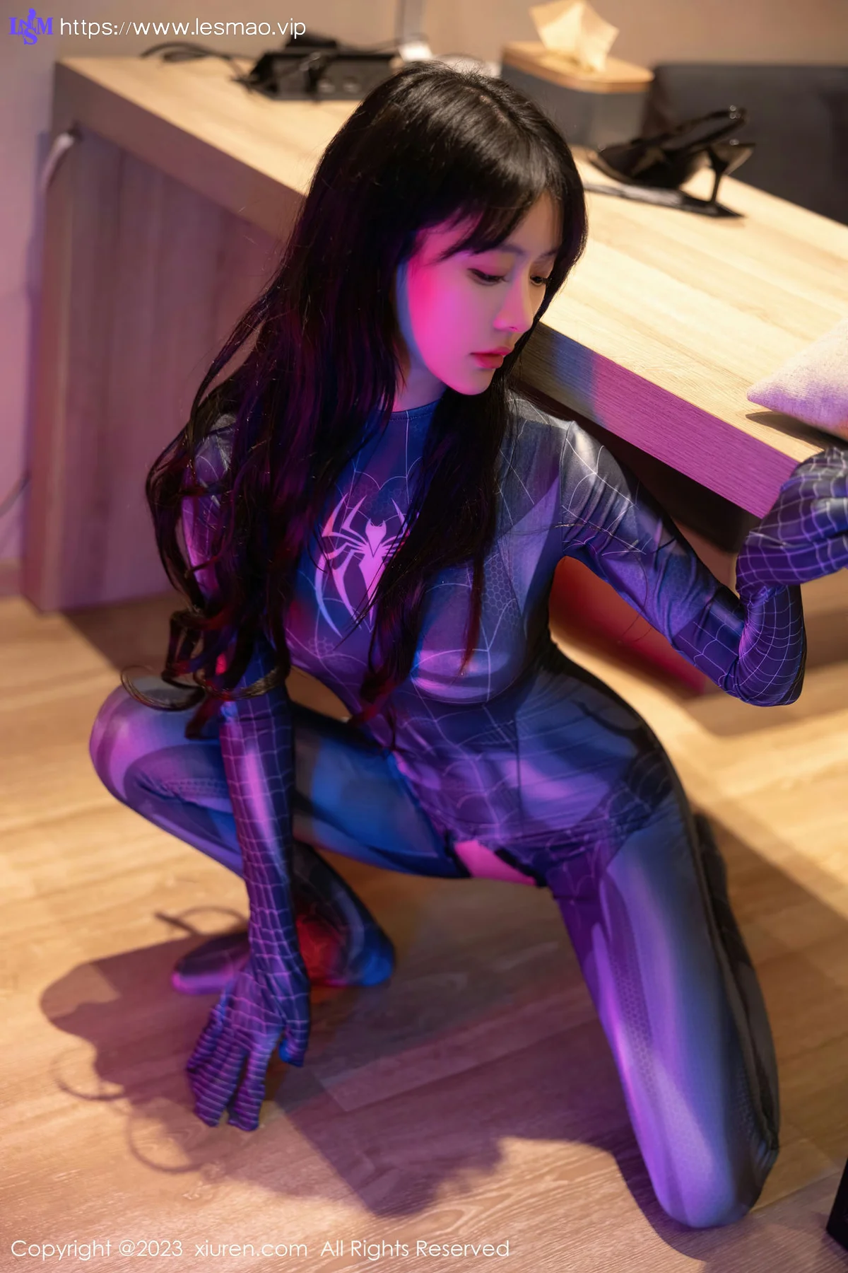 XiuRen 秀人 No.7326  幼幼 灰色蜘蛛侠性感写真11 - 28