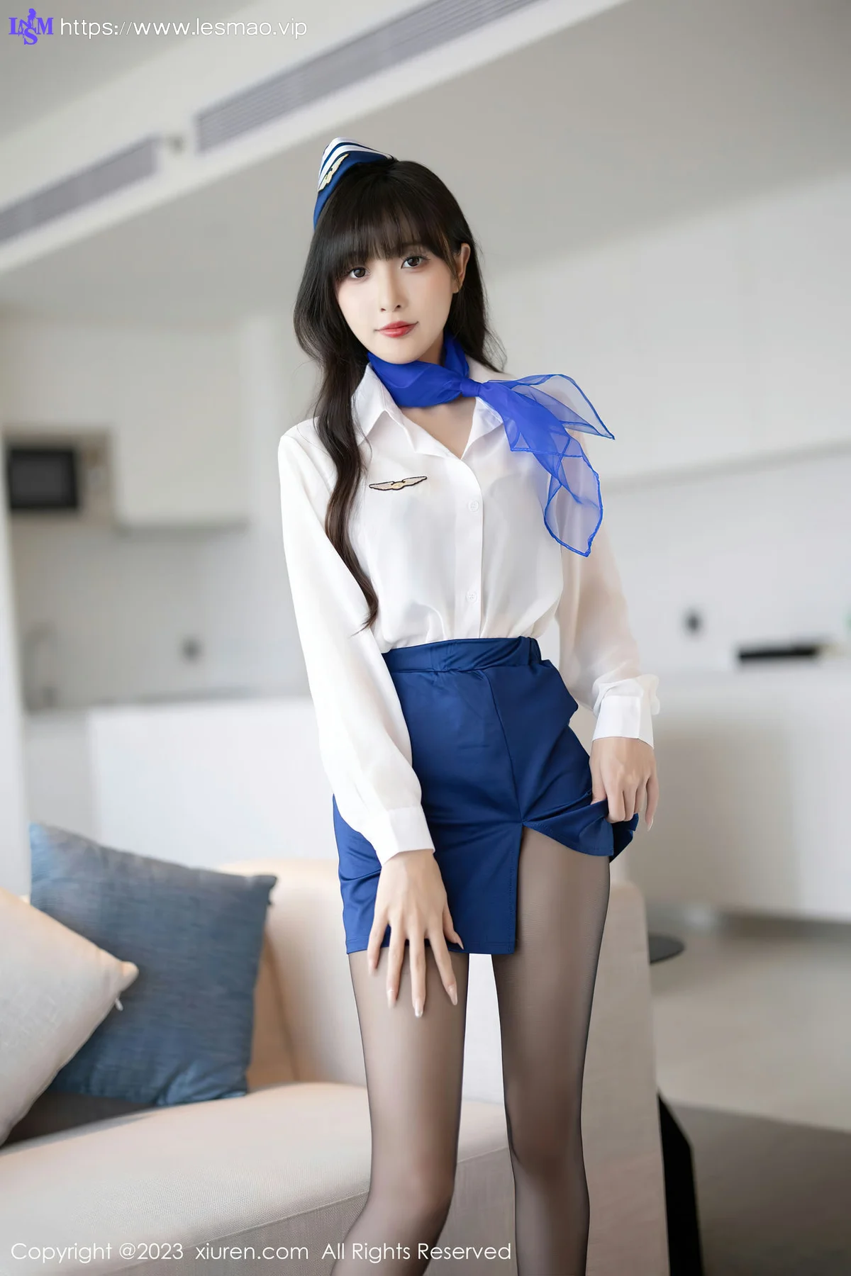 XiuRen 秀人 No.7347  林星阑 空姐制服安吉旅拍11 - 20