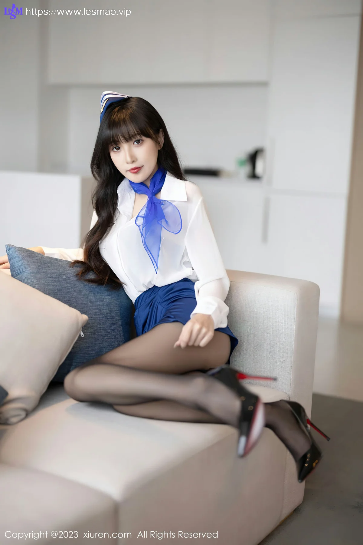 XiuRen 秀人 No.7347  林星阑 空姐制服安吉旅拍11 - 24