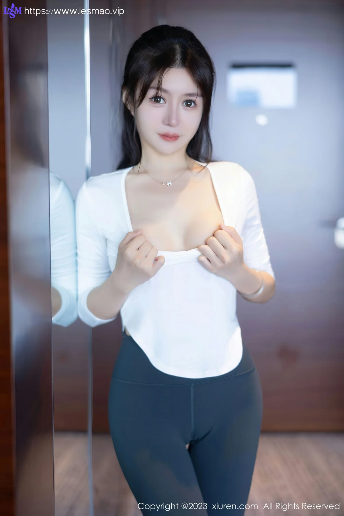 XiuRen 秀人 No.7370  唐宁宁 灰色瑜伽裤第二套写真1 - 6