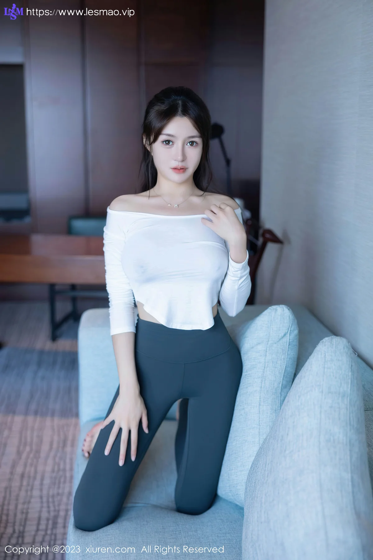 XiuRen 秀人 No.7370  唐宁宁 灰色瑜伽裤第二套写真1 - 18