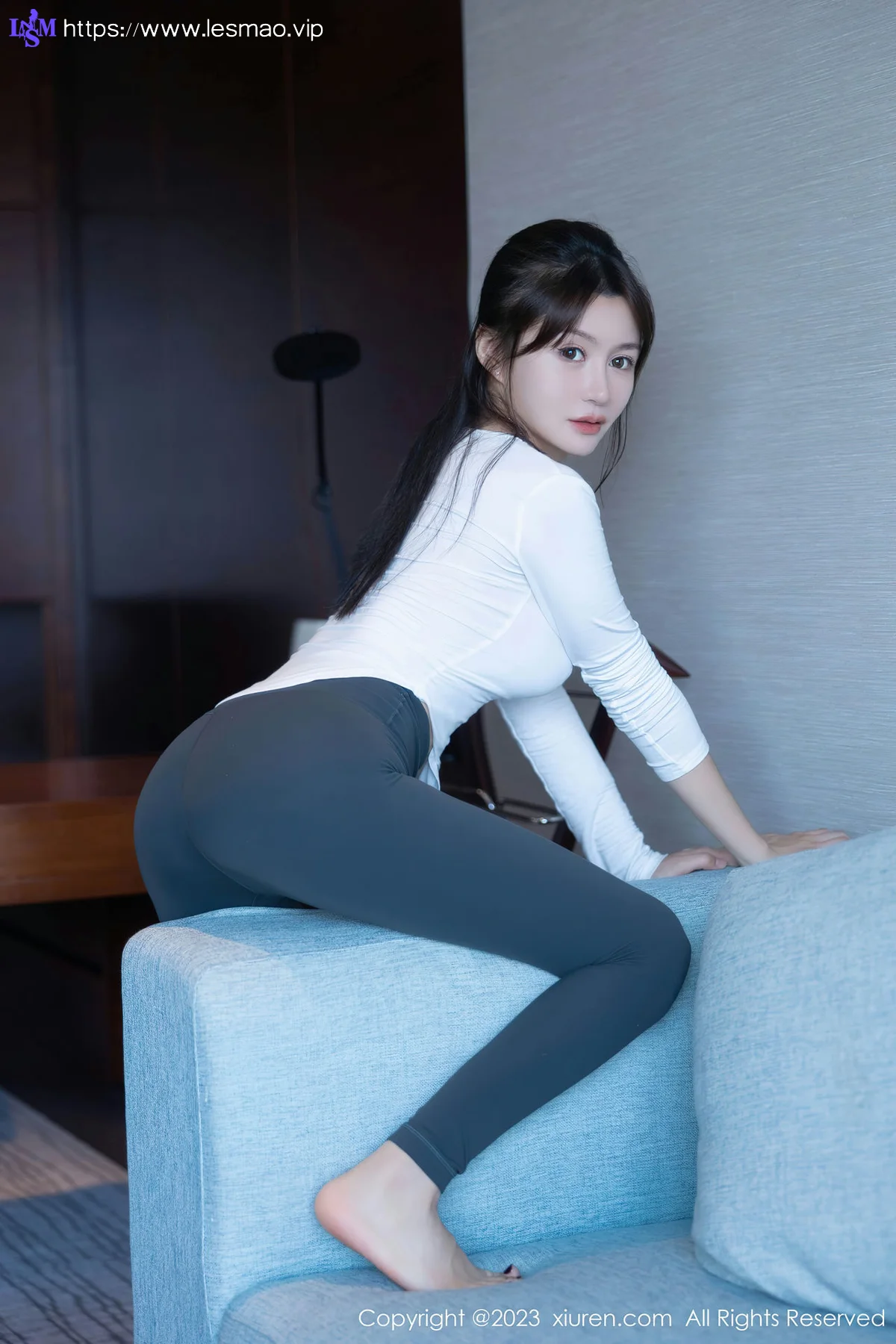 XiuRen 秀人 No.7370  唐宁宁 灰色瑜伽裤第二套写真1 - 29