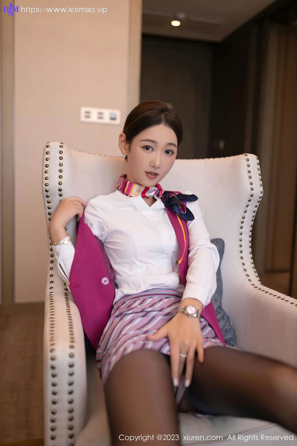 XiuRen 秀人 No.7405  唐安琪 空姐制服诱惑珠三角旅拍111 - 12