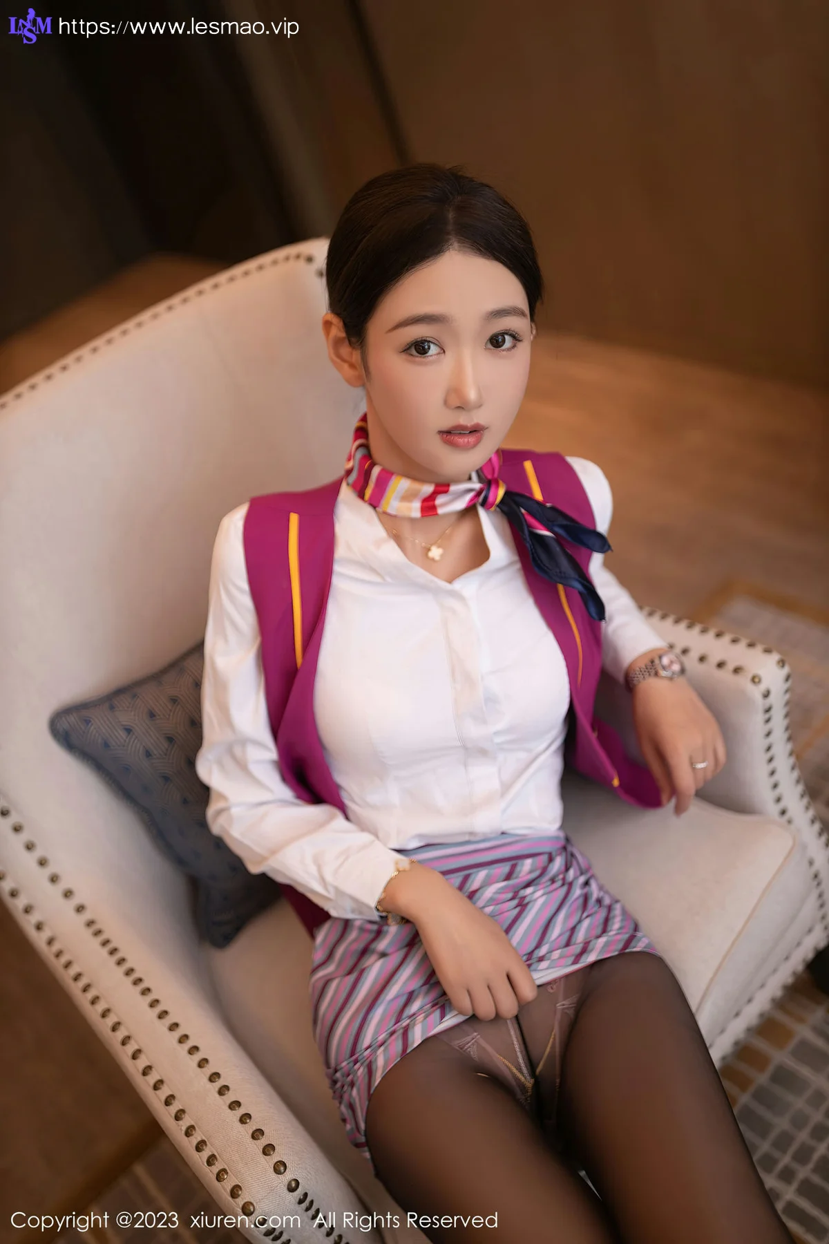 XiuRen 秀人 No.7405  唐安琪 空姐制服诱惑珠三角旅拍111 - 15