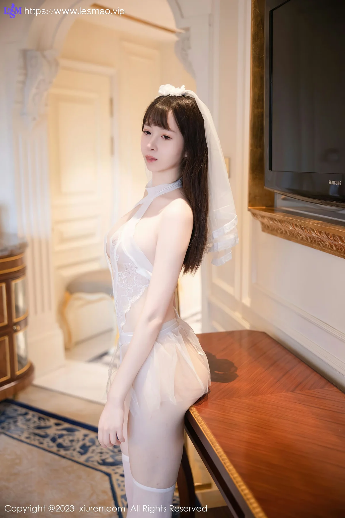 XiuRen 秀人 No.7421  林悠悠 情趣婚纱服饰性感写真22 - 27
